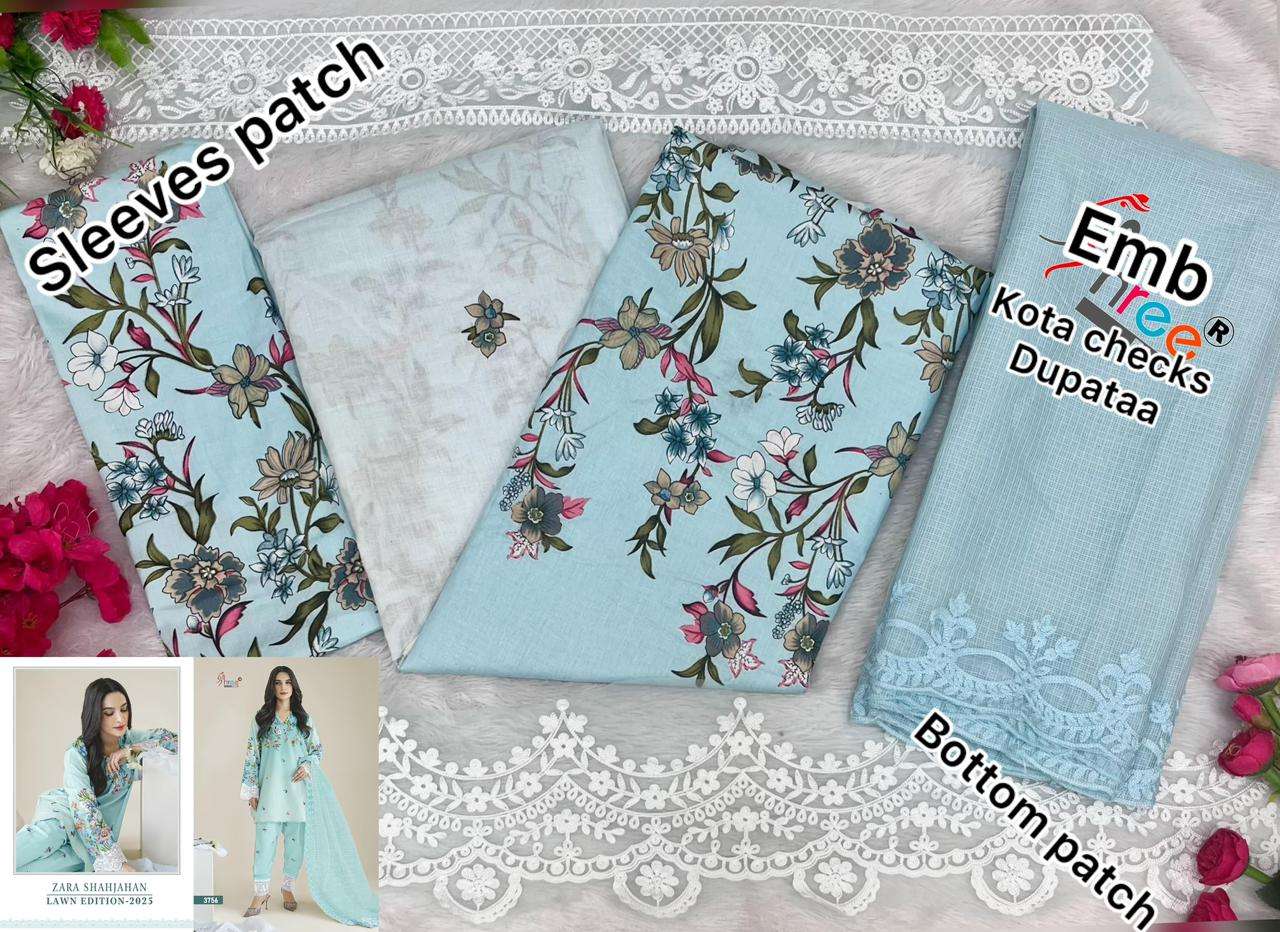 SHREE FABS ZARA SHAHJAHAN LAWN EDITION 25 