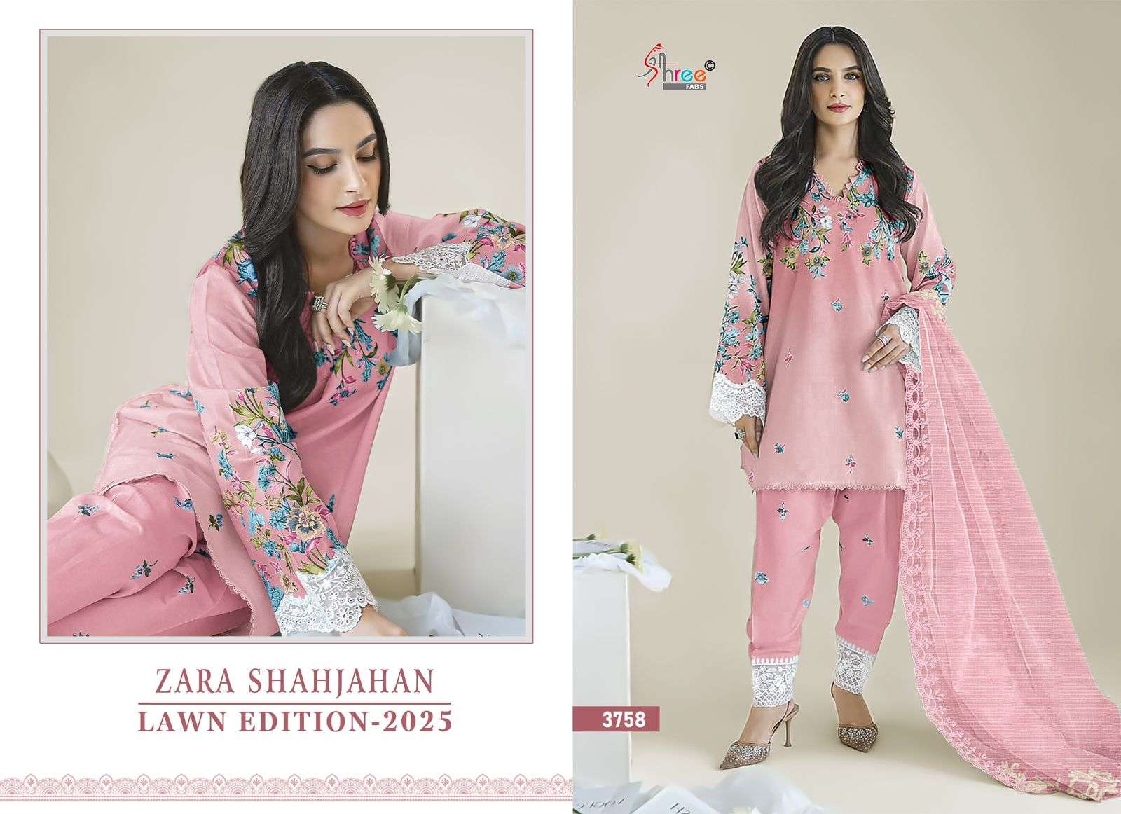 SHREE FABS ZARA SHAHJAHAN LAWN EDITION 25 