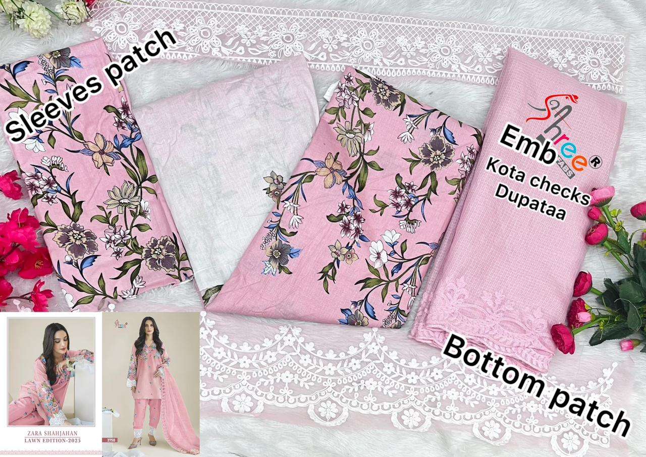SHREE FABS ZARA SHAHJAHAN LAWN EDITION 25 