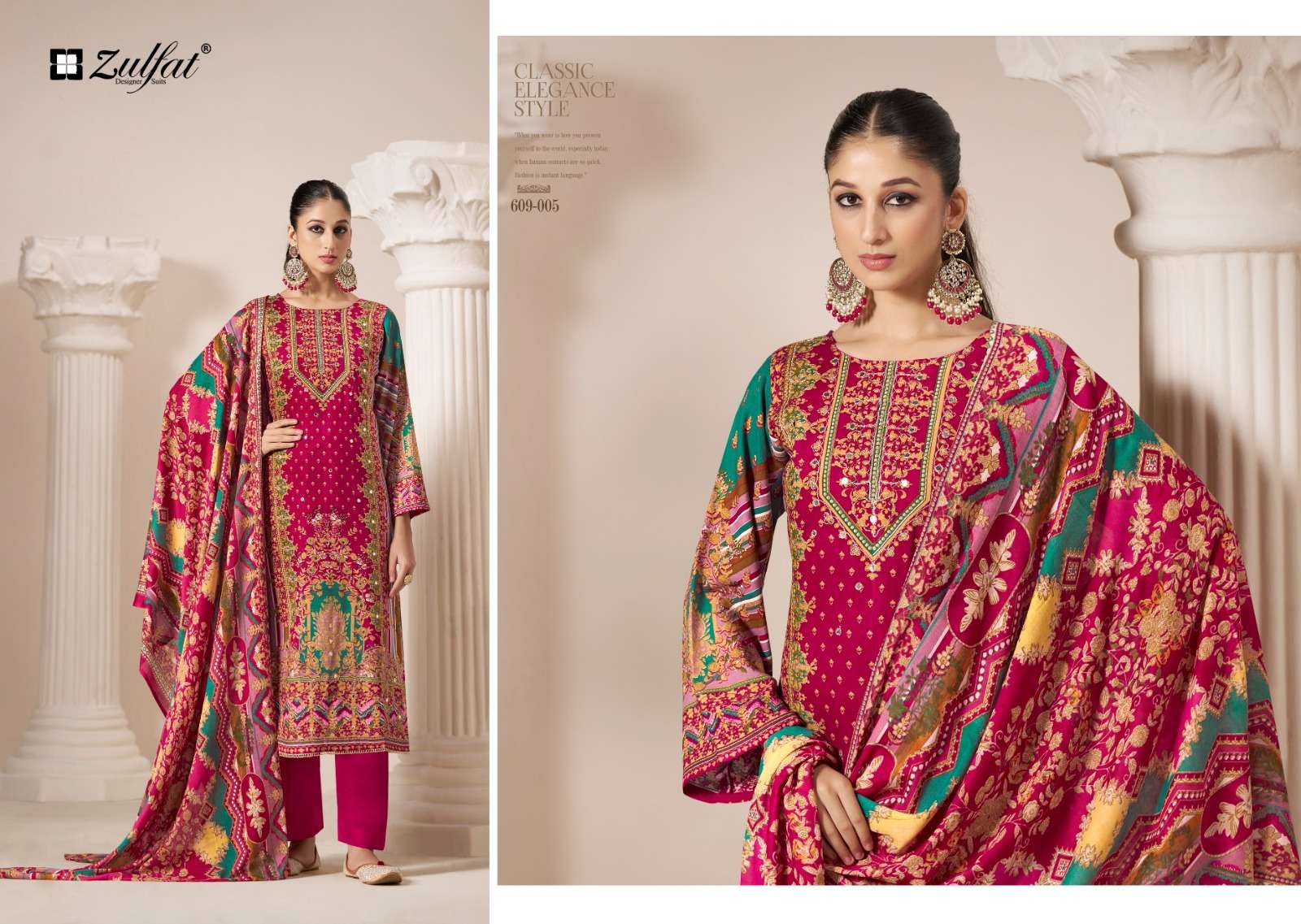 ZULFAT DESIGNER SUITS AAYAT VOL 9