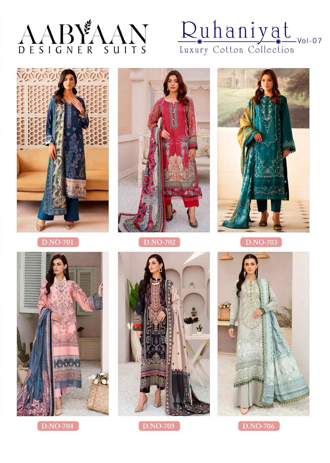 AABYAAN DESIGNER SUIT RUHANIYAT VOL 7