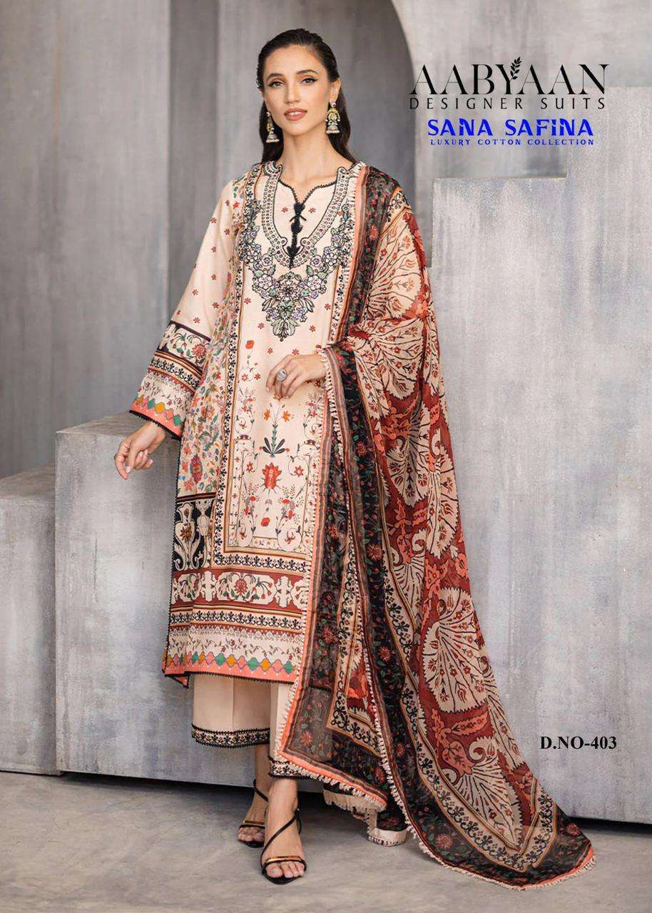 AABYAAN DESIGNER SUIT SANA SAFINA VOL 4 