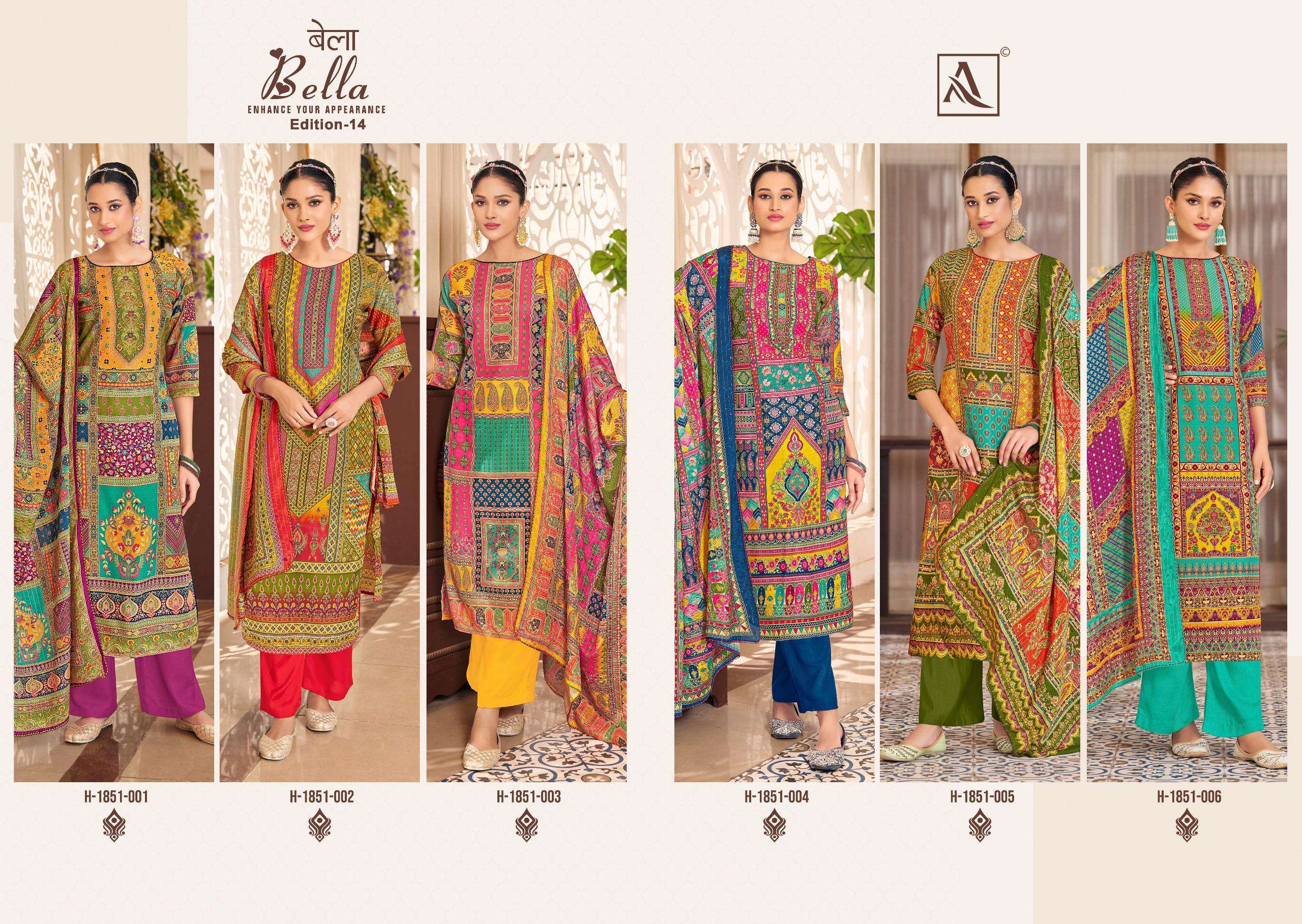 ALOK SUITS BELLA VOL 14 