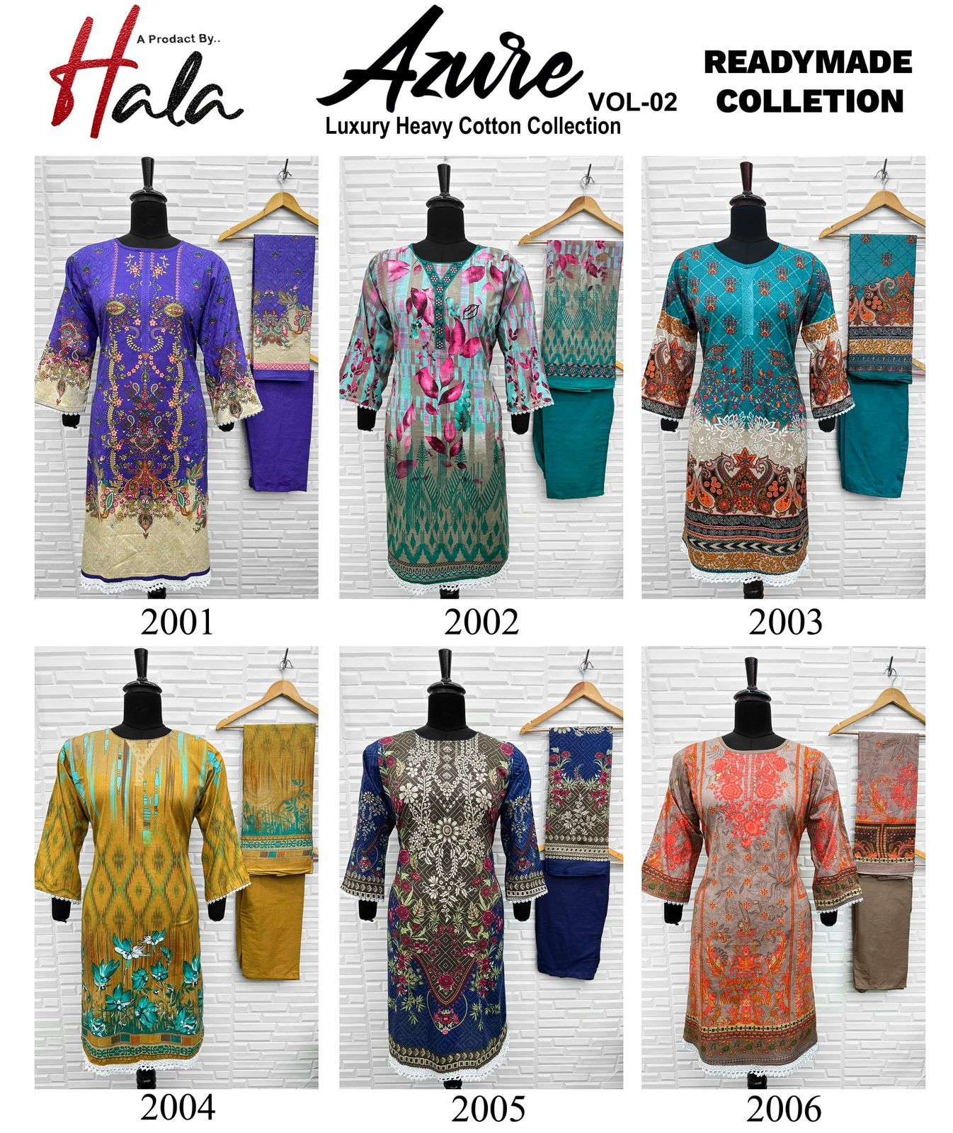 HALA AZURE VOL 2 READY MADE COLLECTION  