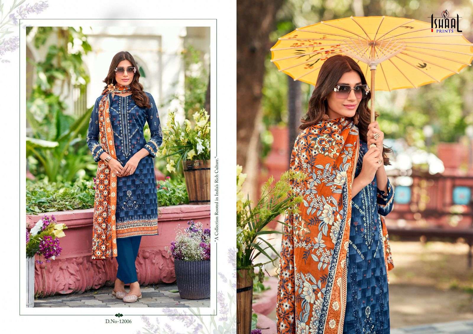 ISHAAL PRINTS EMBROIDERED VOL 12