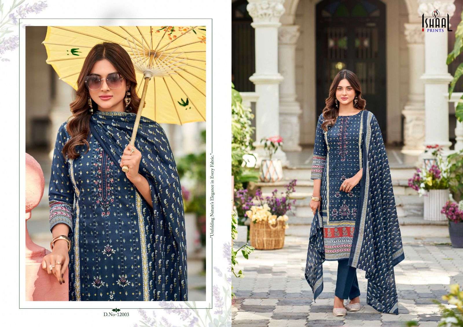 ISHAAL PRINTS EMBROIDERED VOL 12