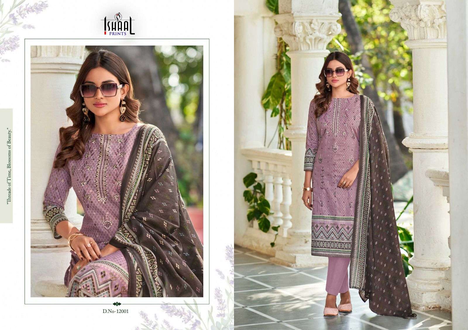 ISHAAL PRINTS EMBROIDERED VOL 12