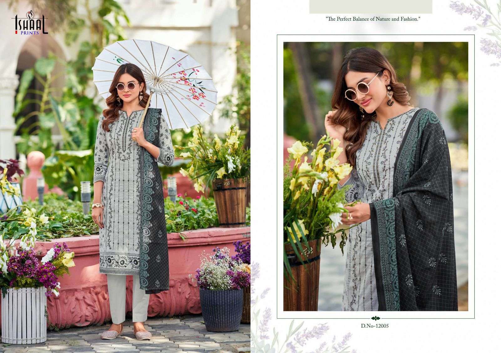 ISHAAL PRINTS EMBROIDERED VOL 12