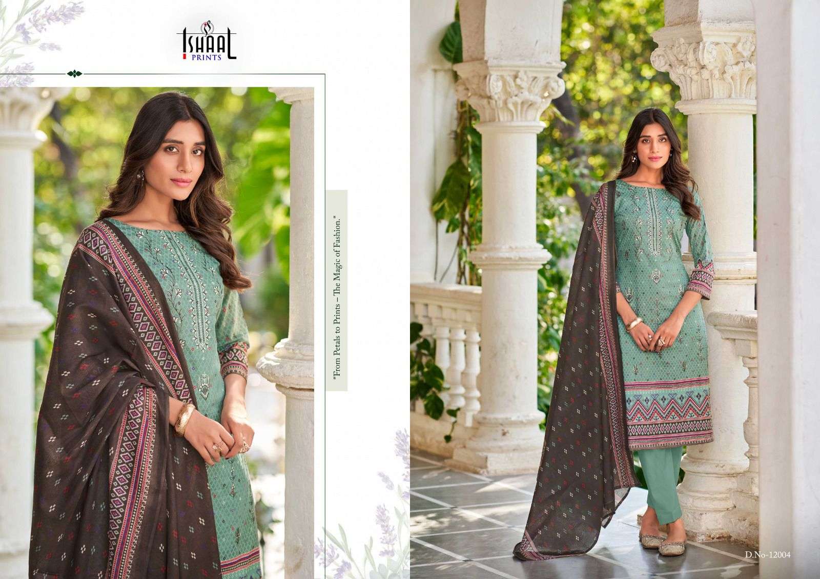 ISHAAL PRINTS EMBROIDERED VOL 12