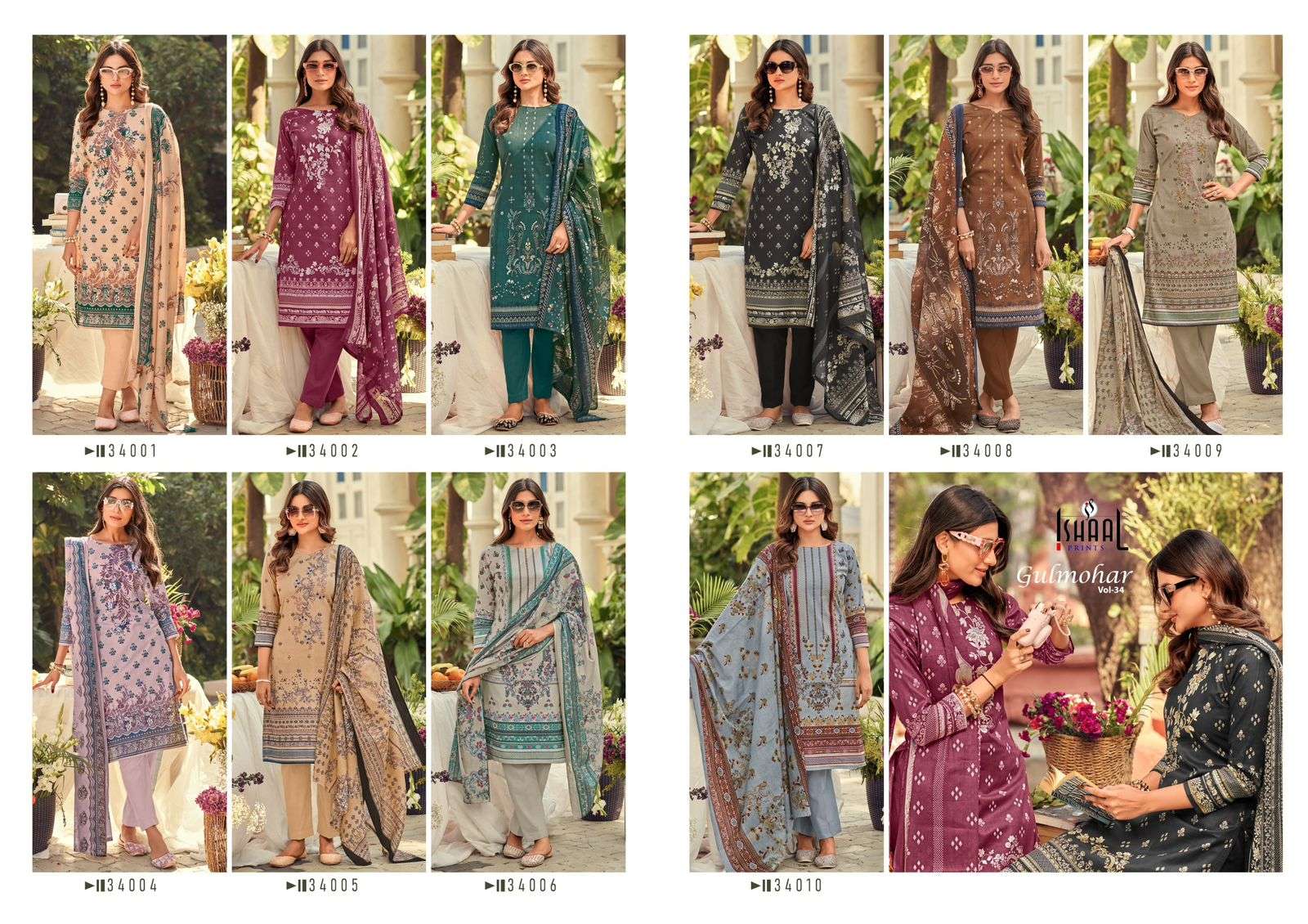 ISHAAL PRINTS GULMOHAR VOL 34 