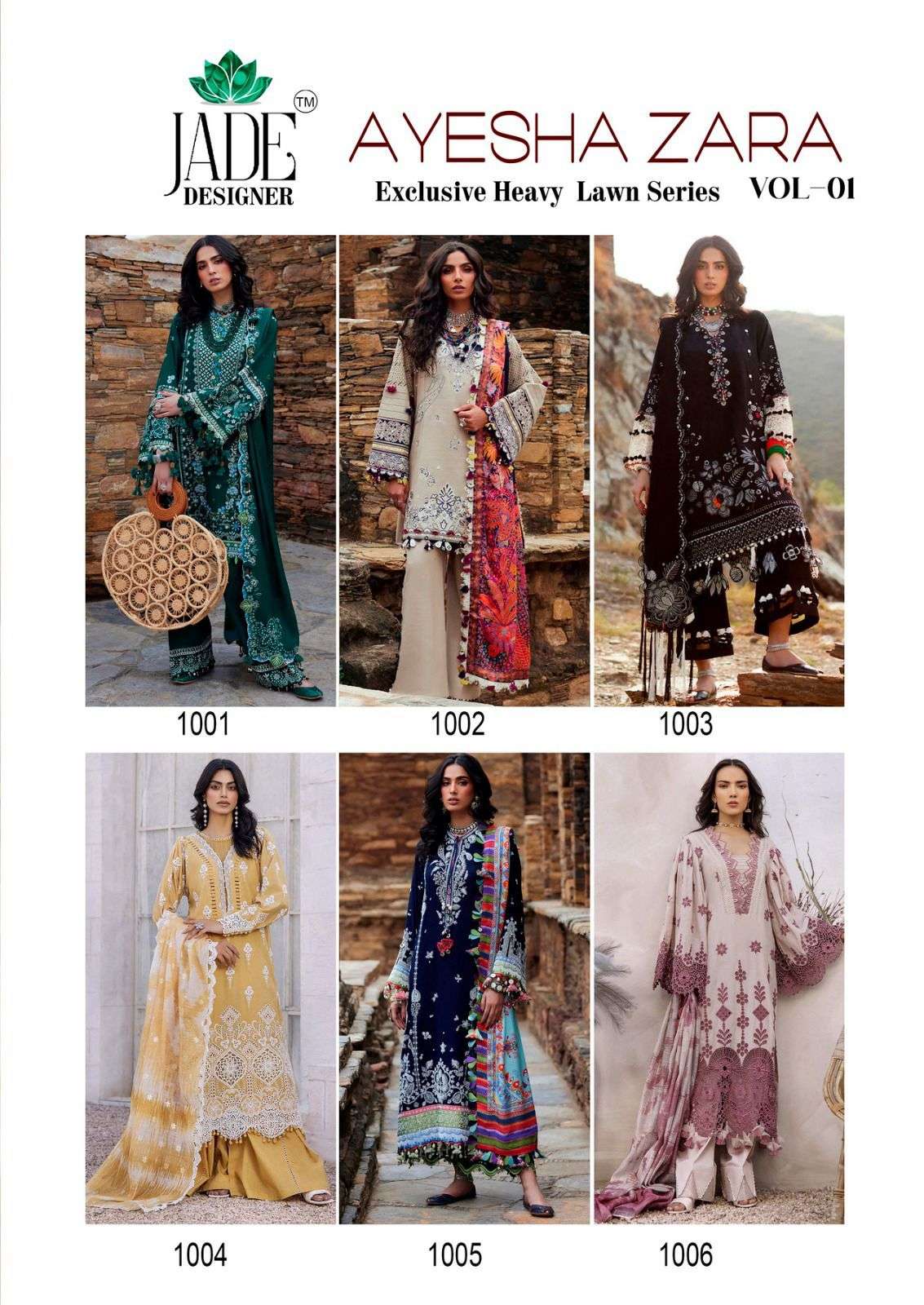 JADE DESIGNER AYESHA ZARA VOL 1 