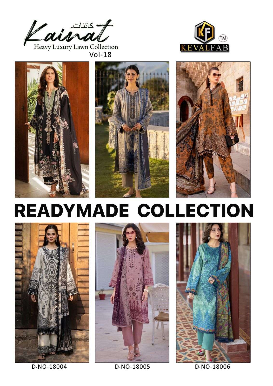 KEVAL FAB KAINAT VOL 18 READY MADE COLLECTION  