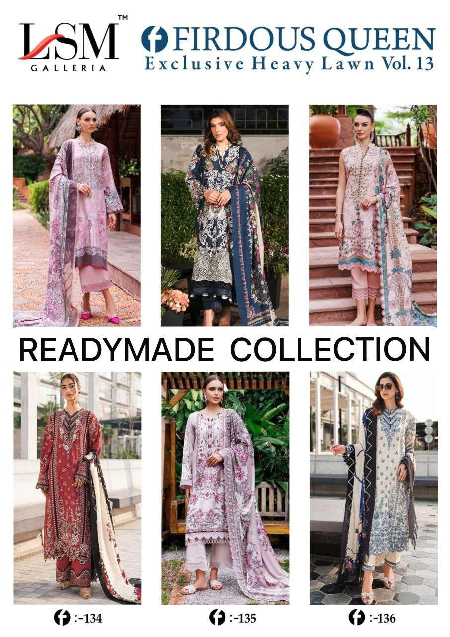 LSM GALLERIA FIRDOUS QUEEN LAWN VOL 13 READY MADE COLLECTION 