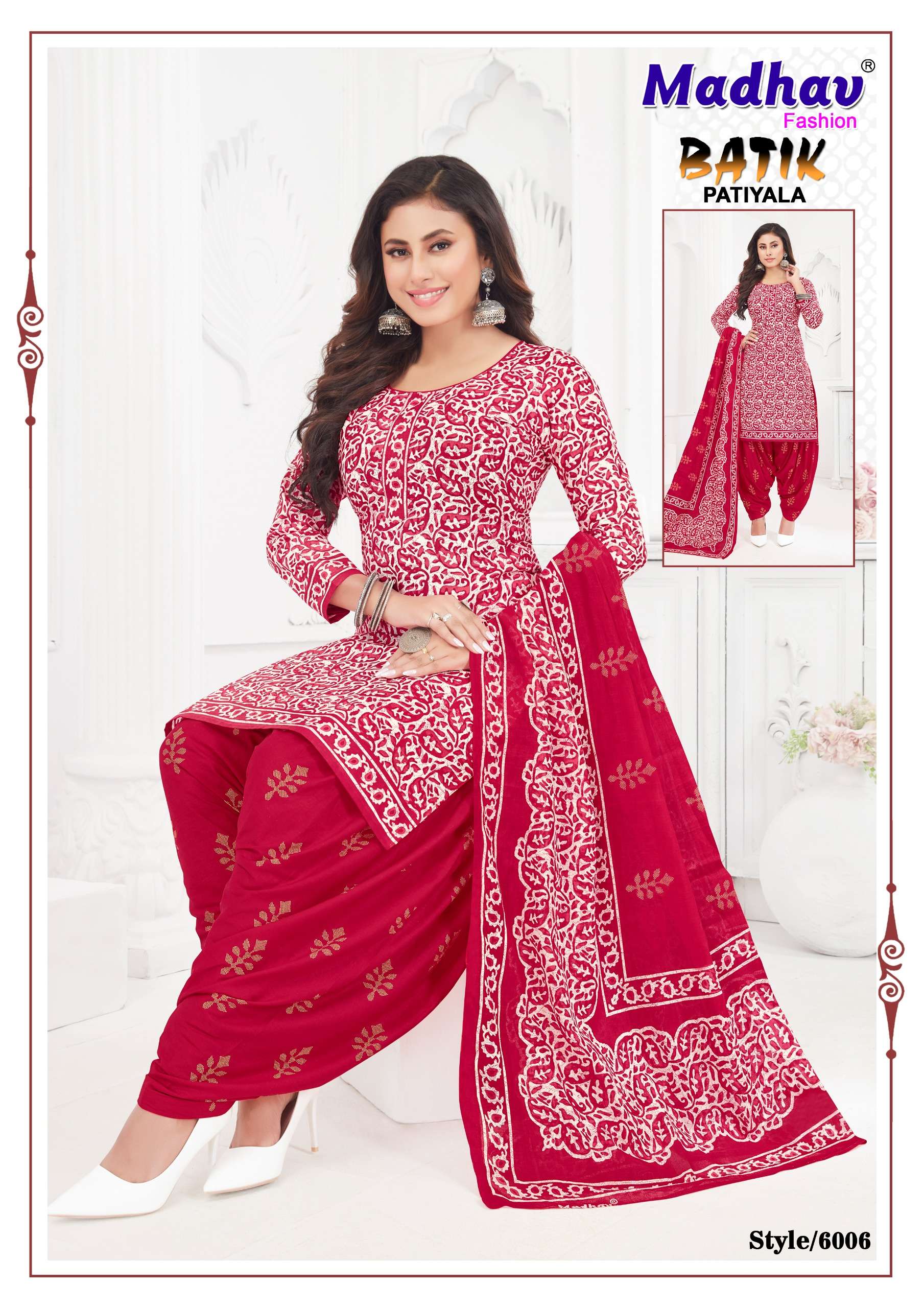 MADHAV FASHION BATIK PATIYALA VOL 6 