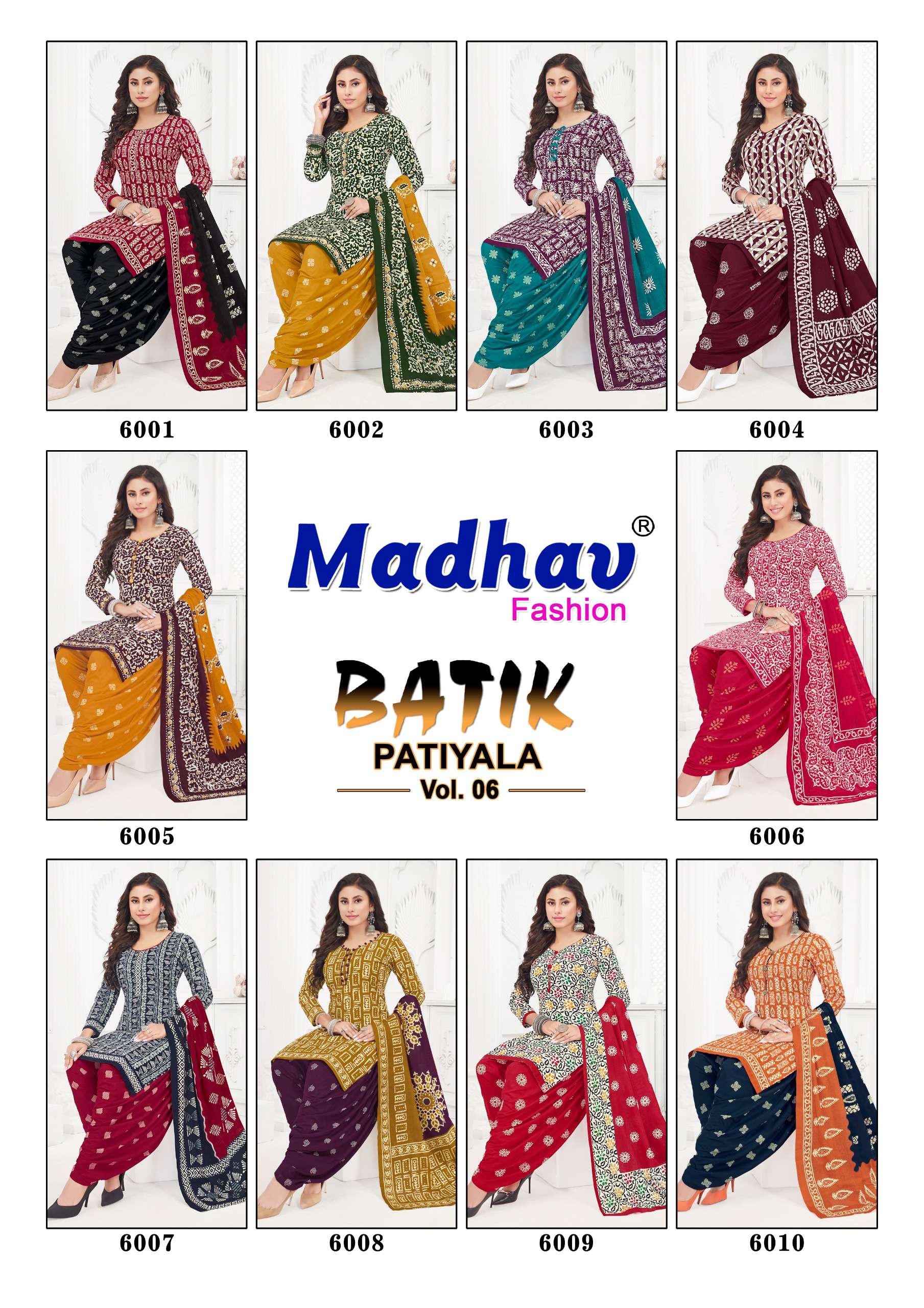 MADHAV FASHION BATIK PATIYALA VOL 6 