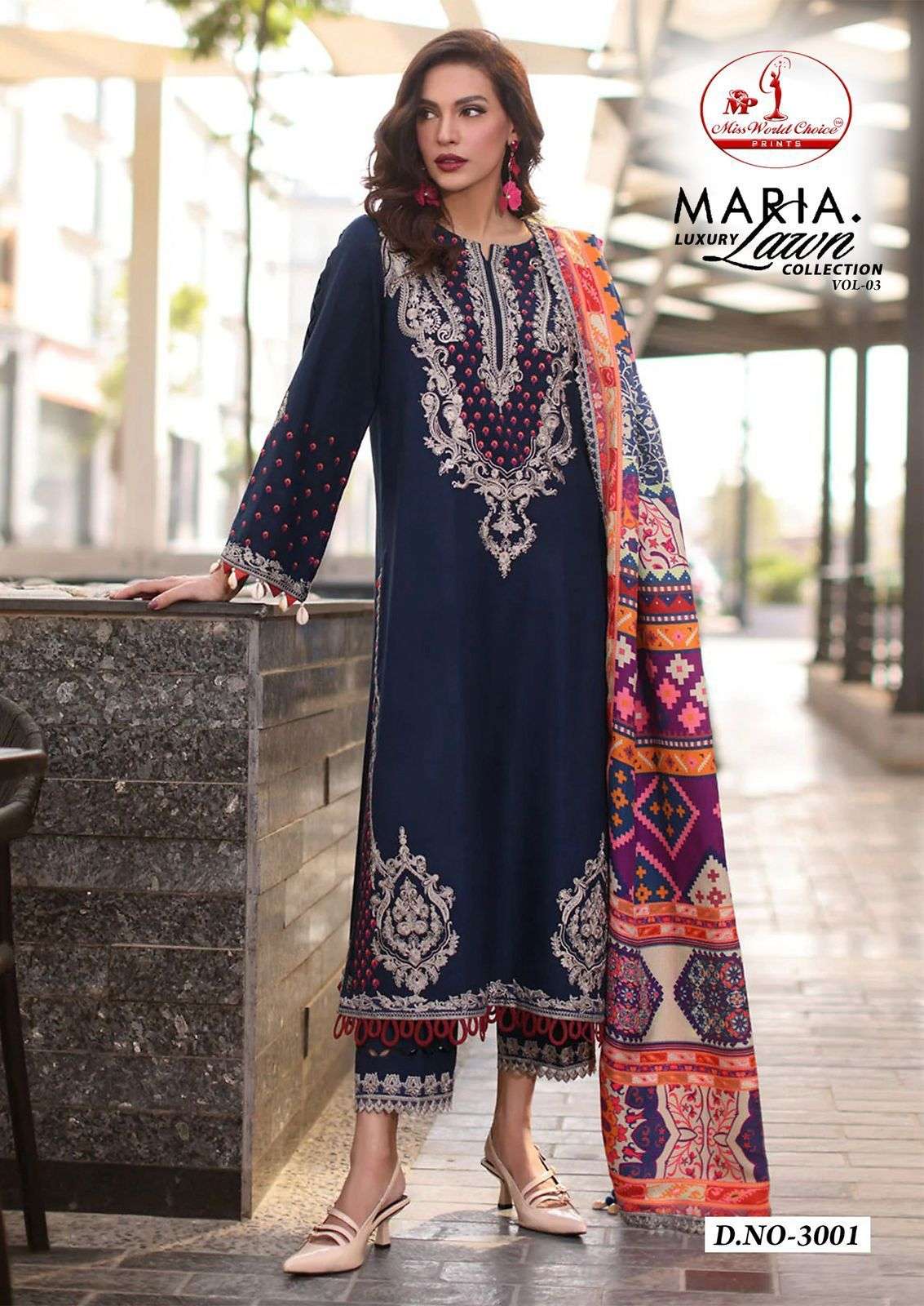 MISSWORLD CHOICE MARIA LUXURY LAWN COLLECTION VOL 3 