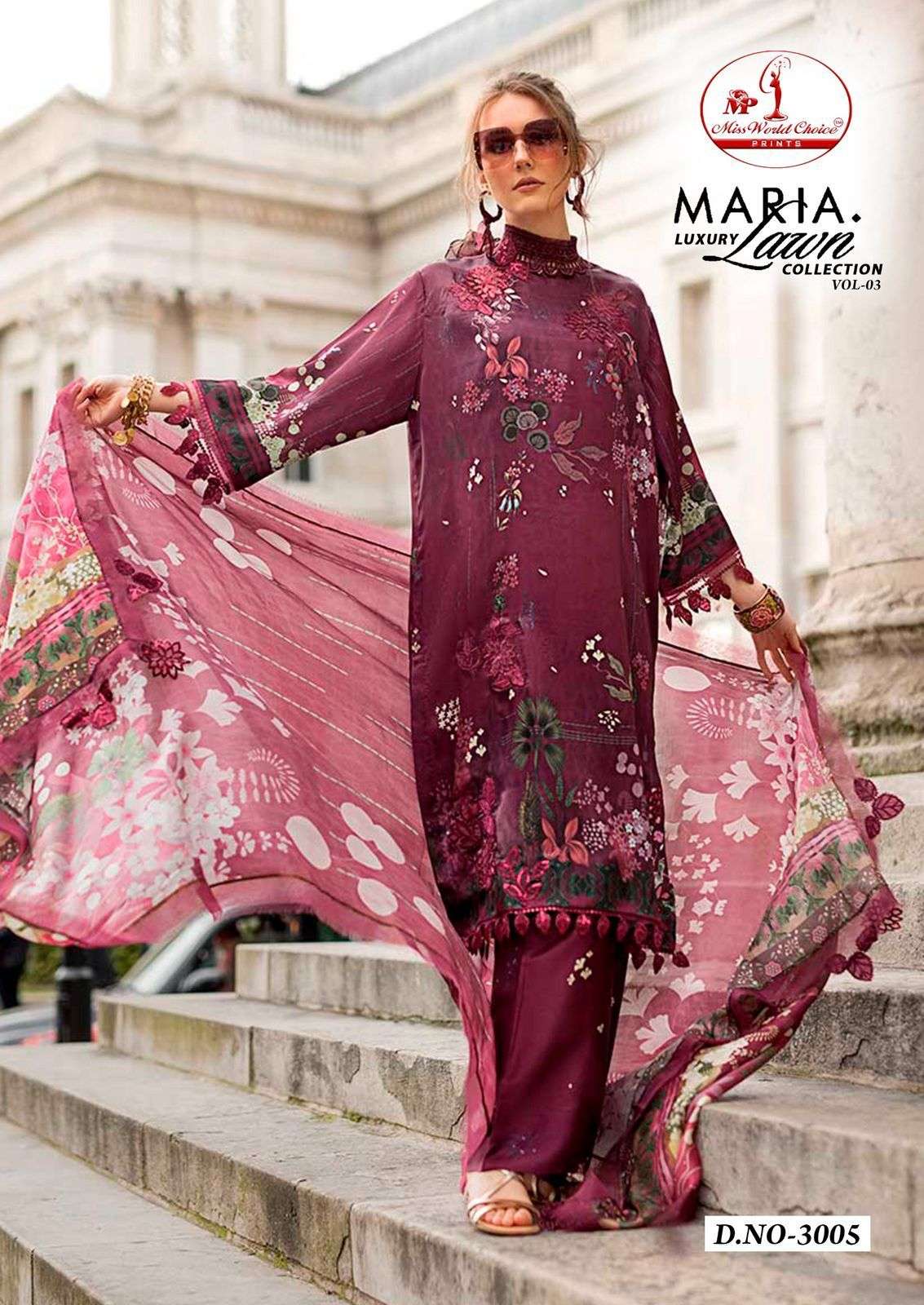 MISSWORLD CHOICE MARIA LUXURY LAWN COLLECTION VOL 3 