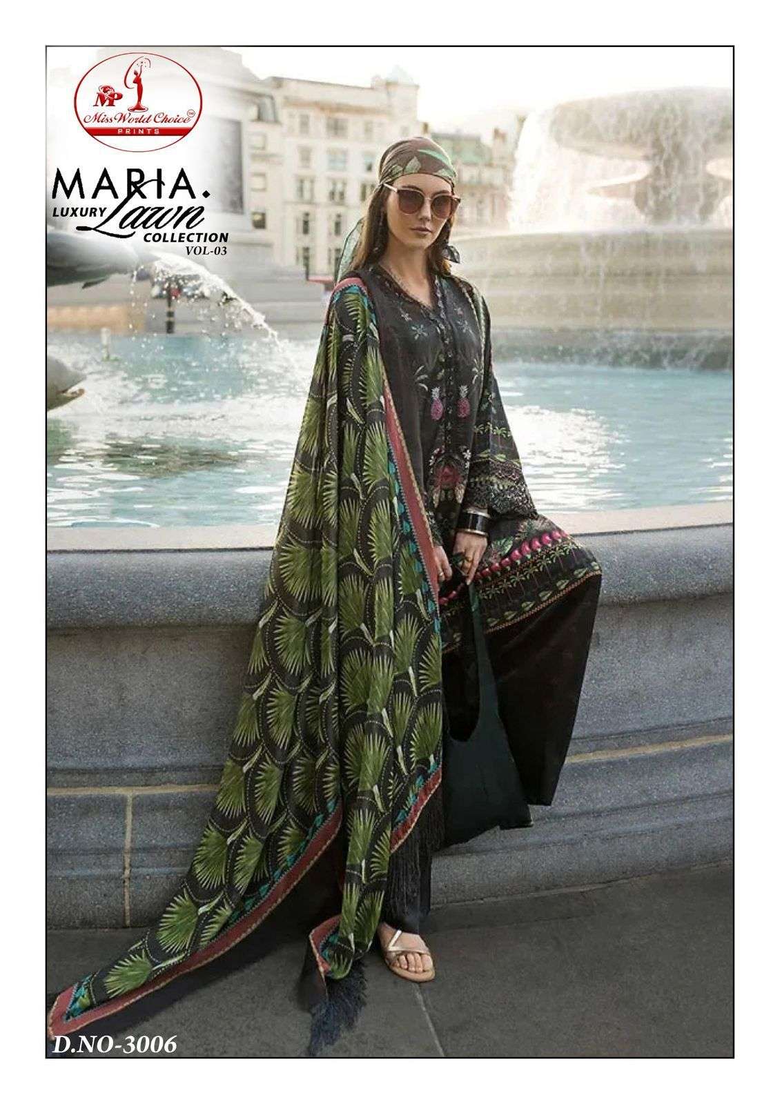 MISSWORLD CHOICE MARIA LUXURY LAWN COLLECTION VOL 3 