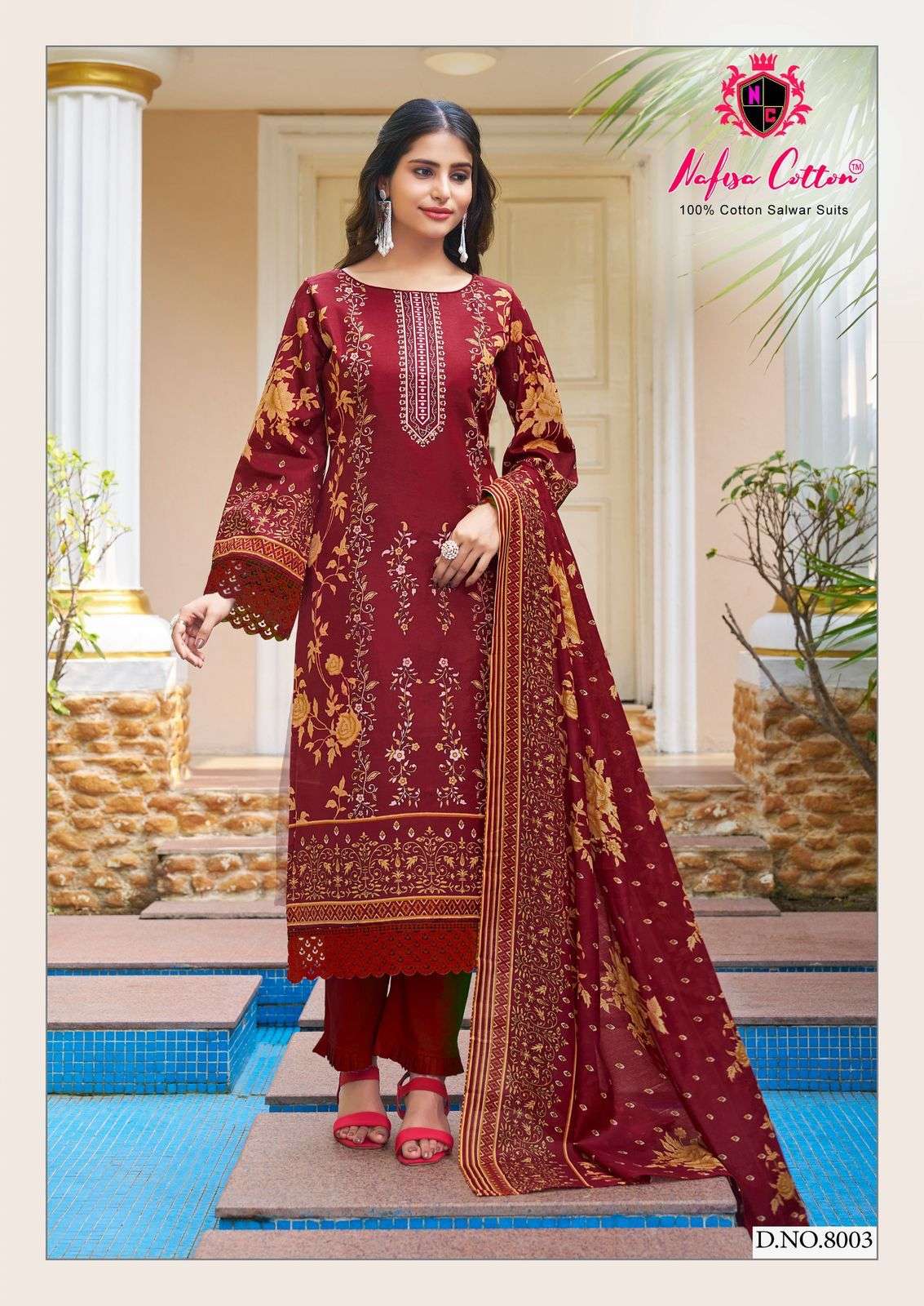 NAFISA COTTON ANDAAZ KARACHI SUITS VOL 8