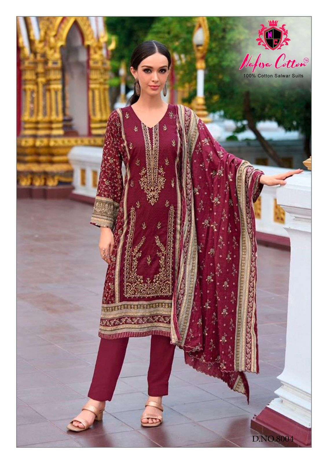 NAFISA COTTON ANDAAZ KARACHI SUITS VOL 8