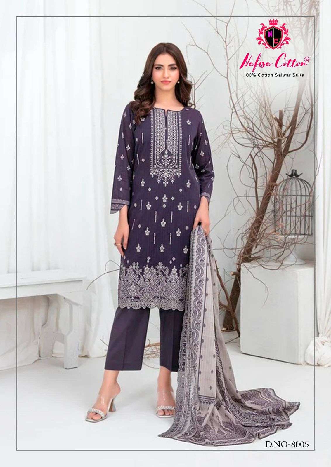 NAFISA COTTON ANDAAZ KARACHI SUITS VOL 8