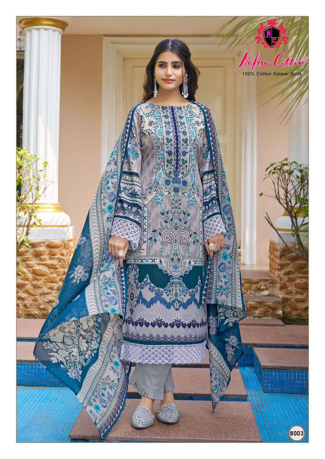 NAFISA COTTON MAHERA KARACHI SUITS VOL 8