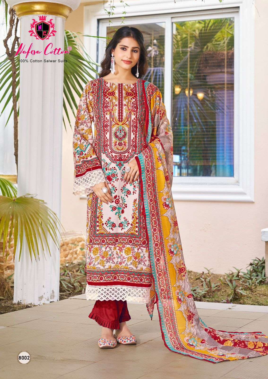 NAFISA COTTON MAHERA KARACHI SUITS VOL 8