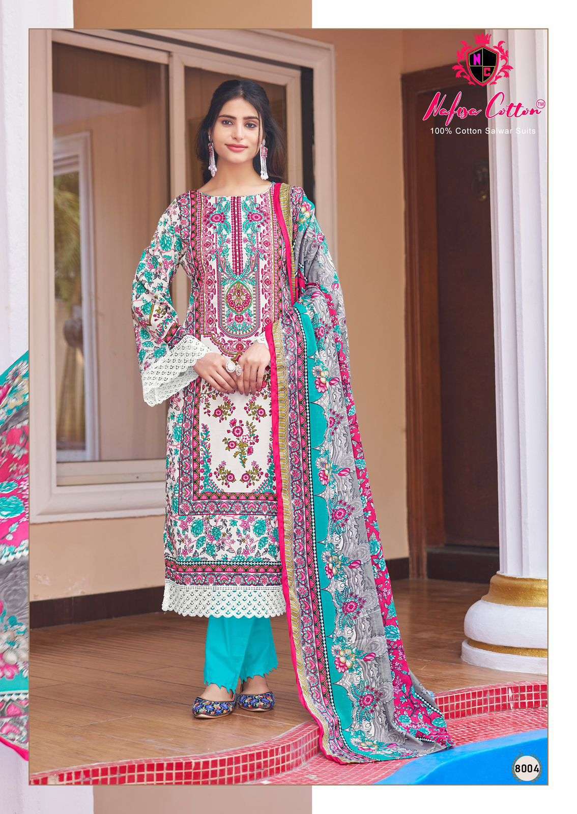 NAFISA COTTON MAHERA KARACHI SUITS VOL 8