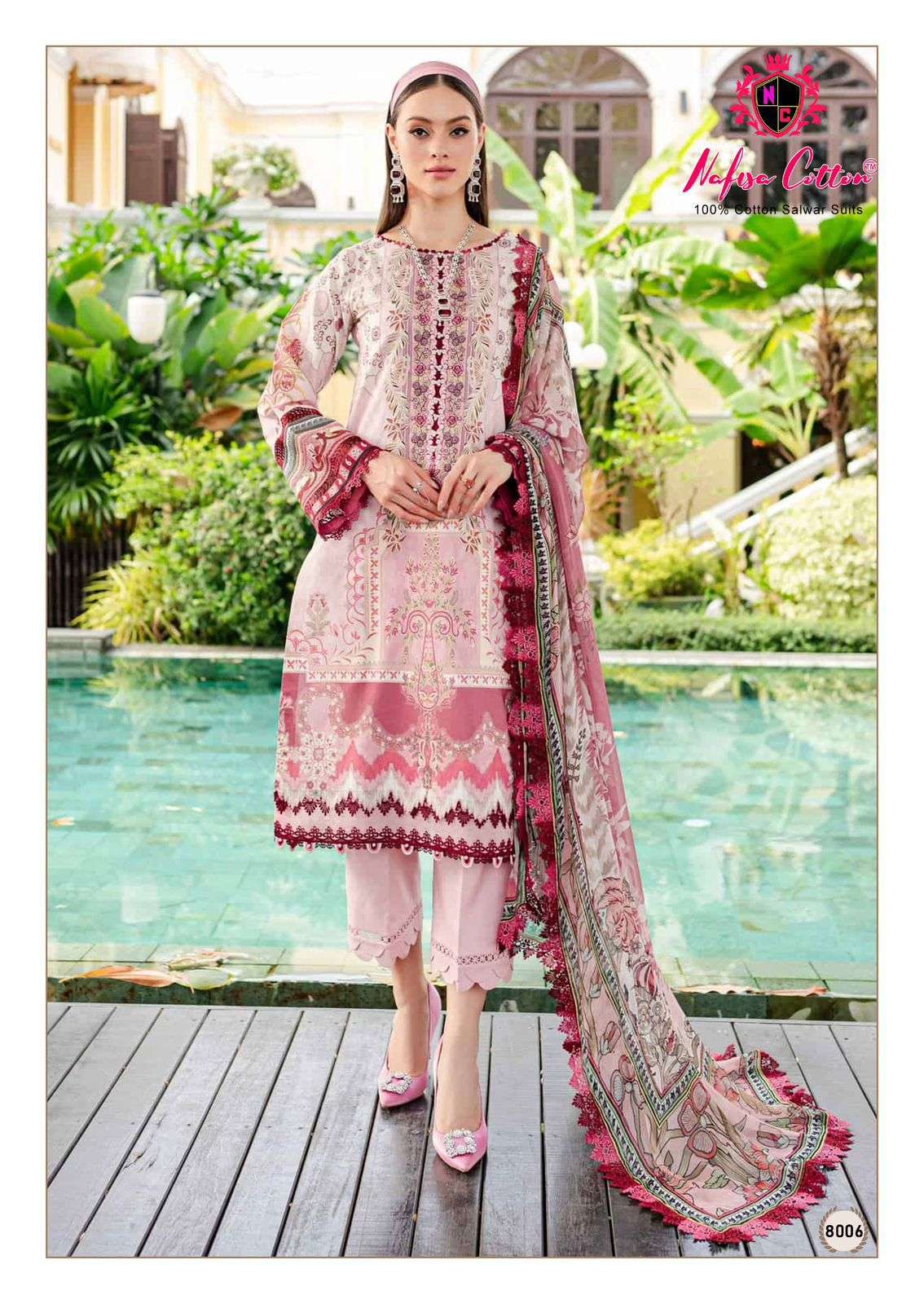 NAFISA COTTON MAHERA KARACHI SUITS VOL 8