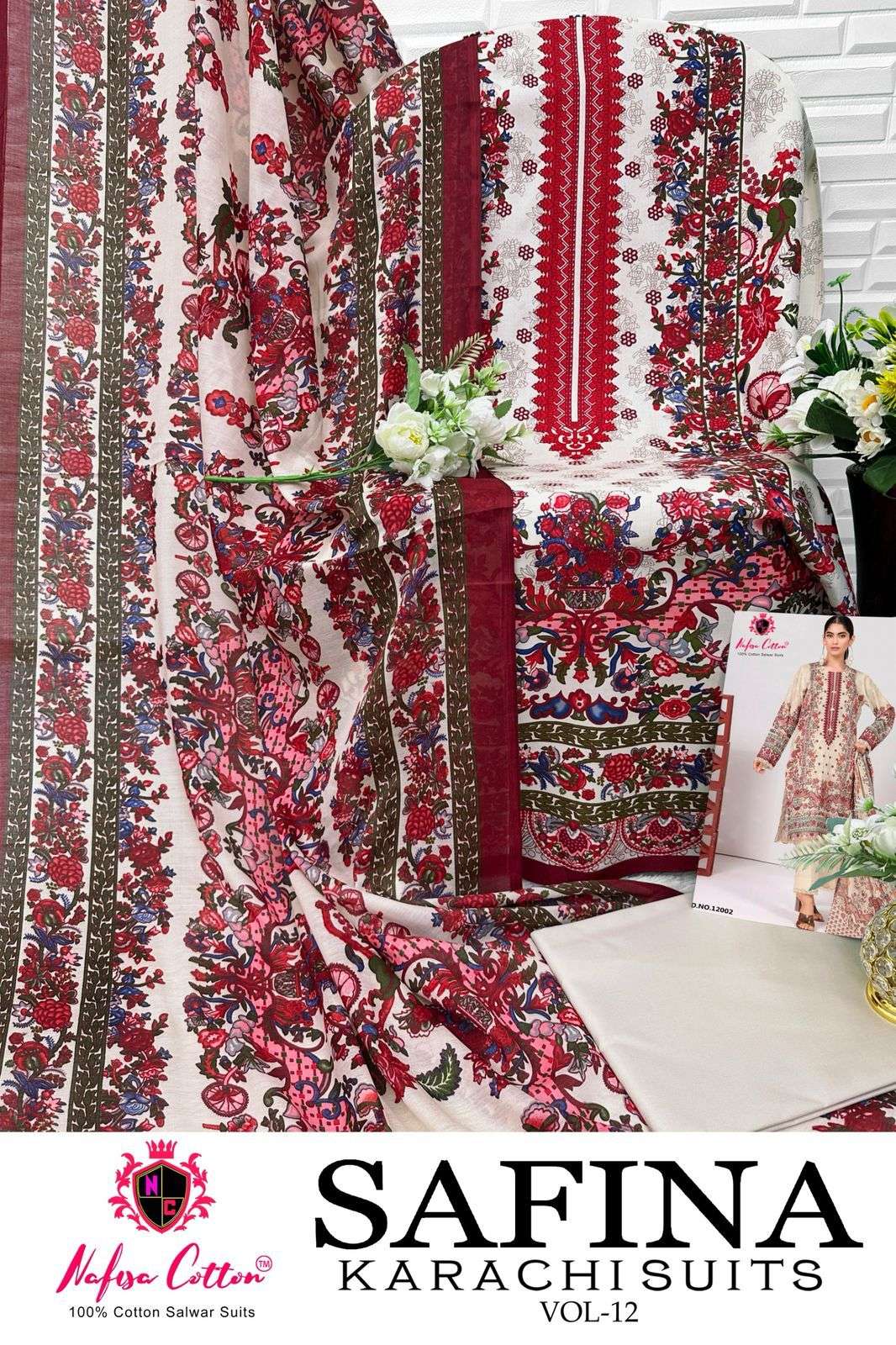 NAFISA COTTON SAFINA KARACHI SUITS VOL 12 