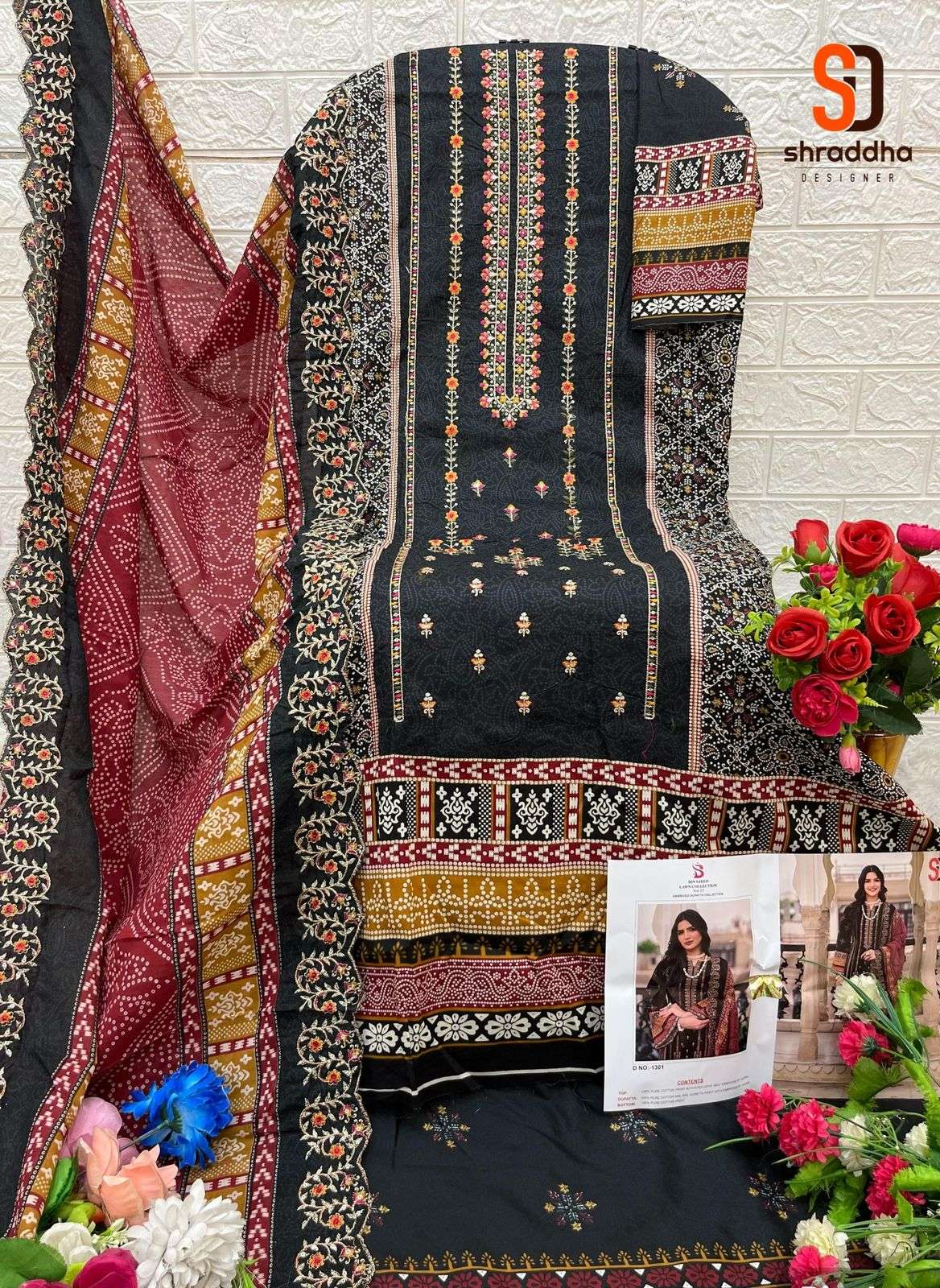 SHARADDHA DESIGNER BIN SAEED LAWN COLLECTION VOL 13
