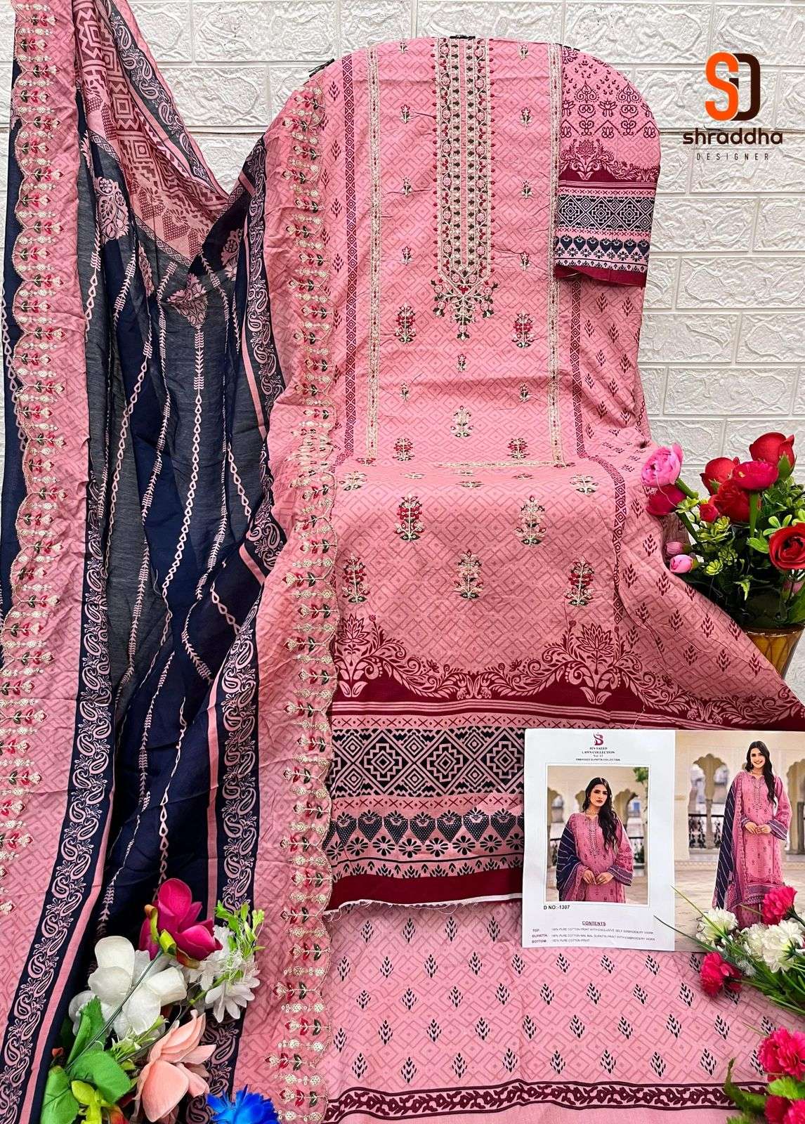 SHARADDHA DESIGNER BIN SAEED LAWN COLLECTION VOL 13