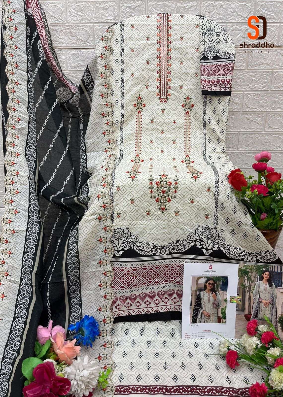 SHARADDHA DESIGNER BIN SAEED LAWN COLLECTION VOL 13