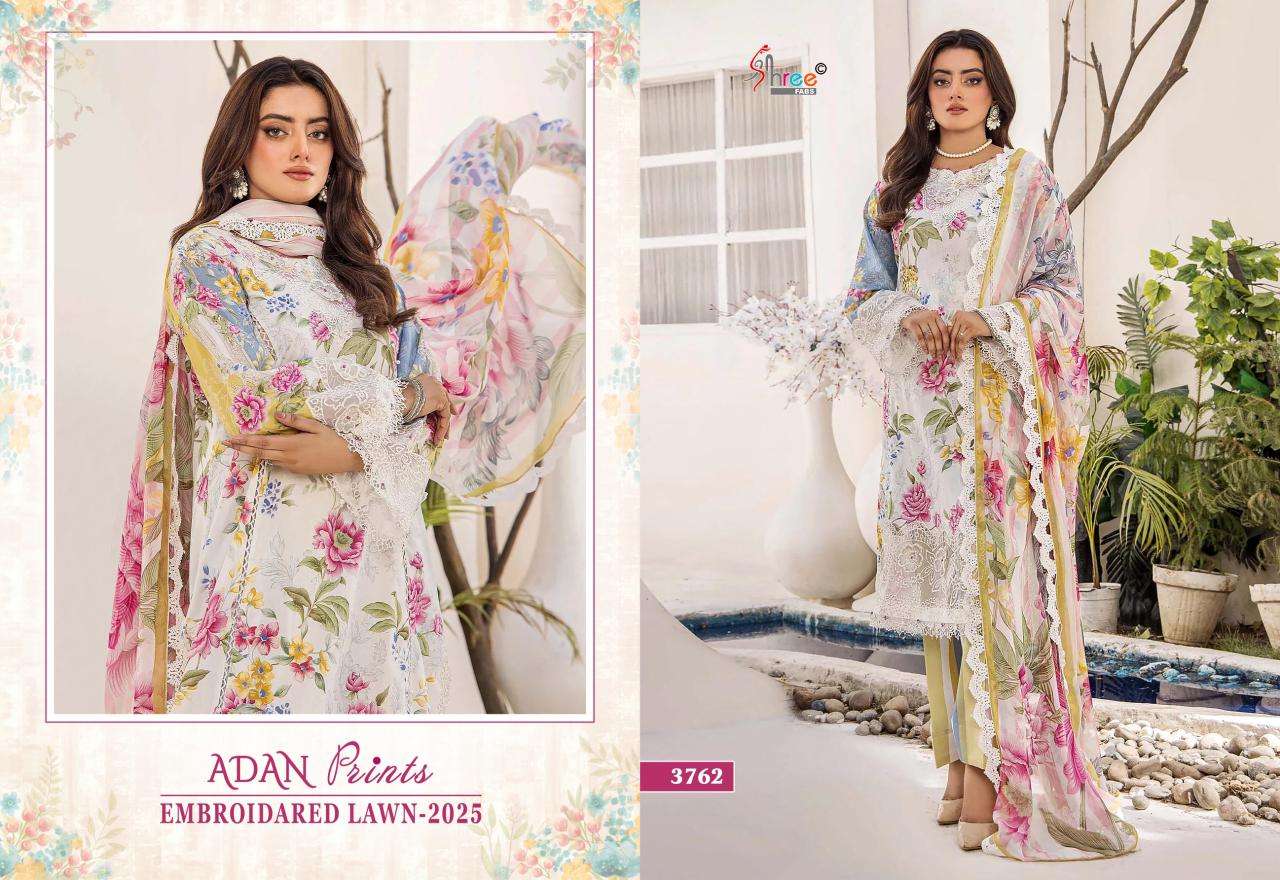 SHREE FABS ADAN PRINTS EMBROIDERED LAWN 25
