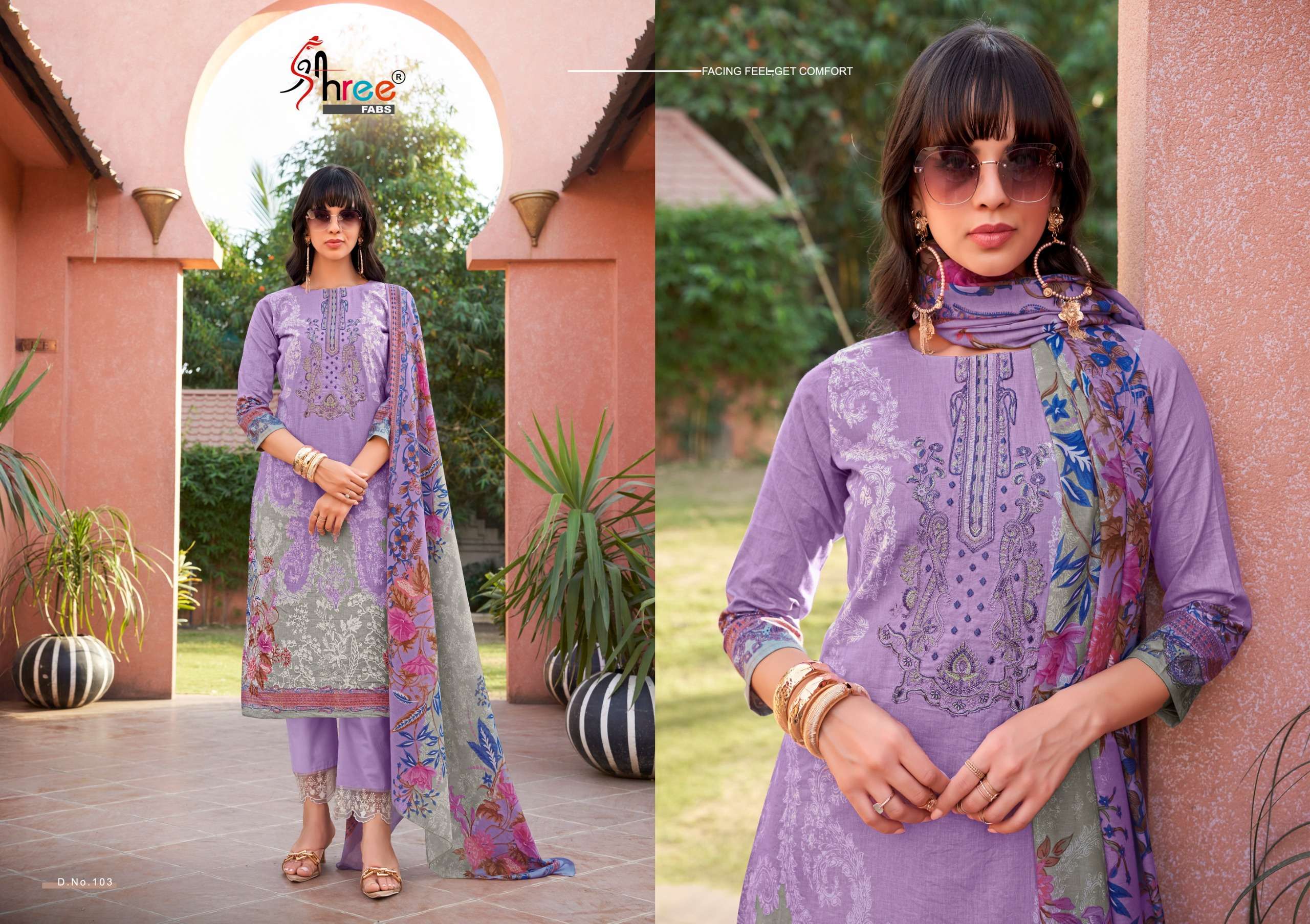 SHREE FABS MASHAAL EMB LAWN COLLECTION VOL 1