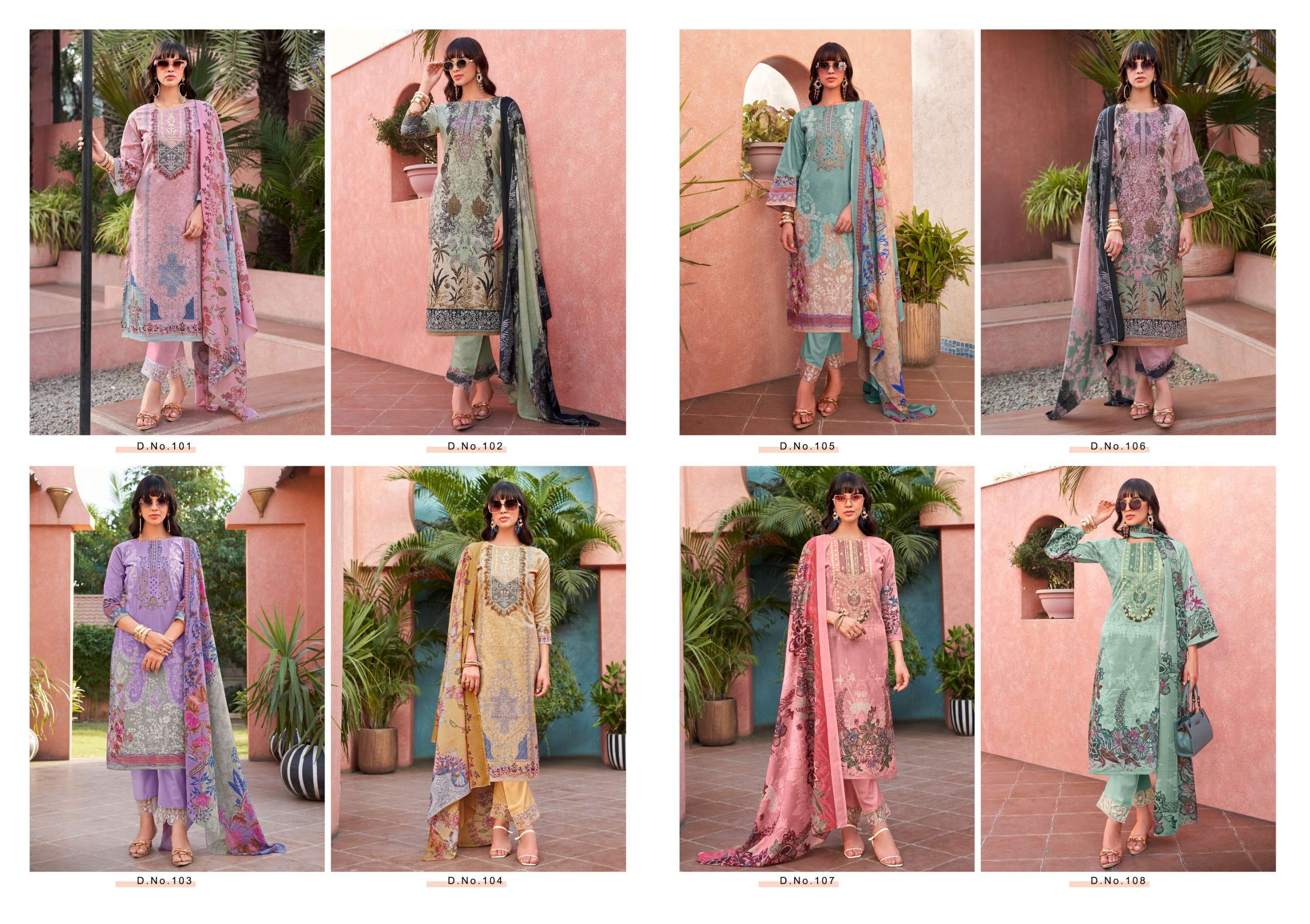 SHREE FABS MASHAAL EMB LAWN COLLECTION VOL 1