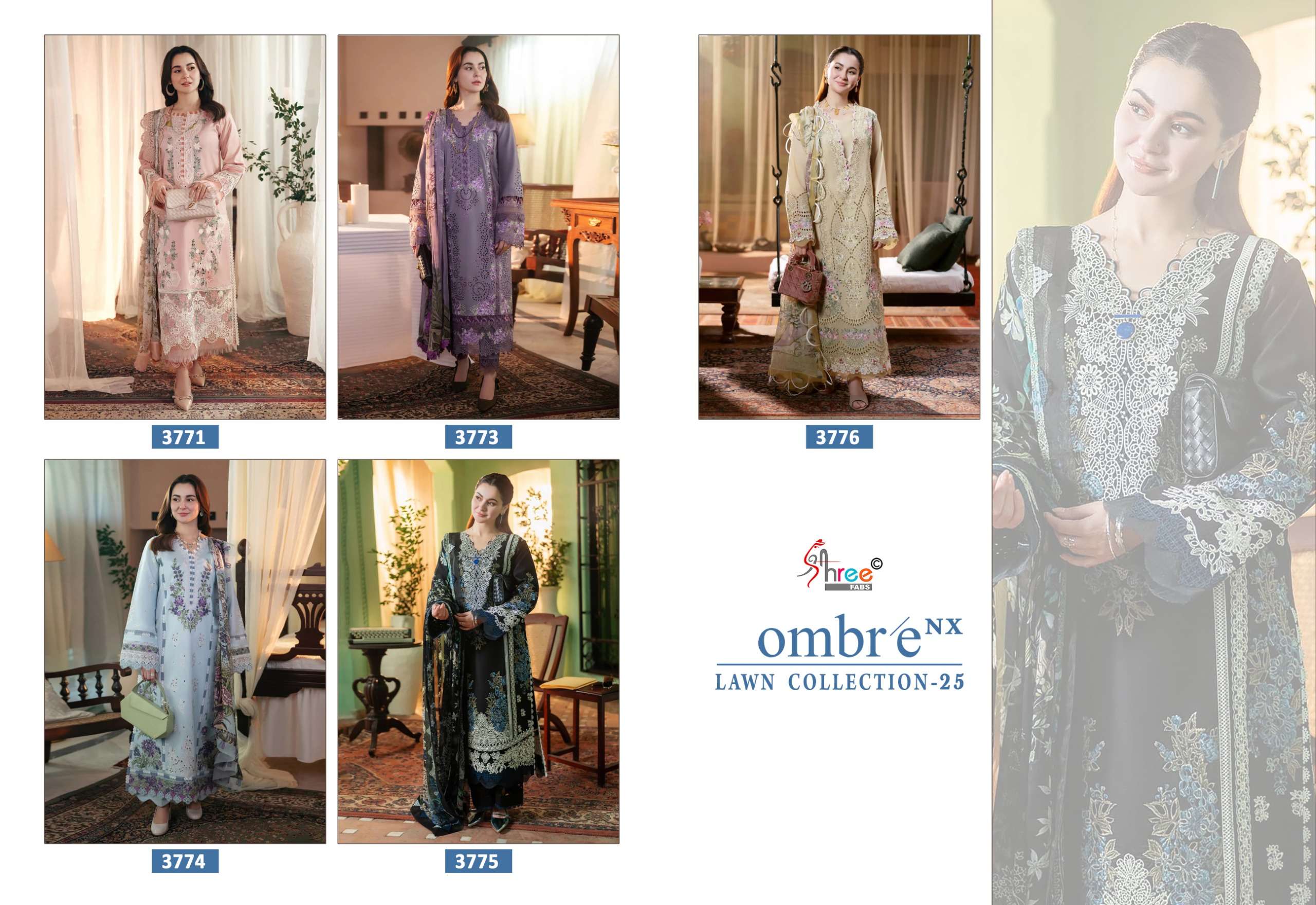 SHREE FABS OMBRE LAWN COLLECTION 25 NX 