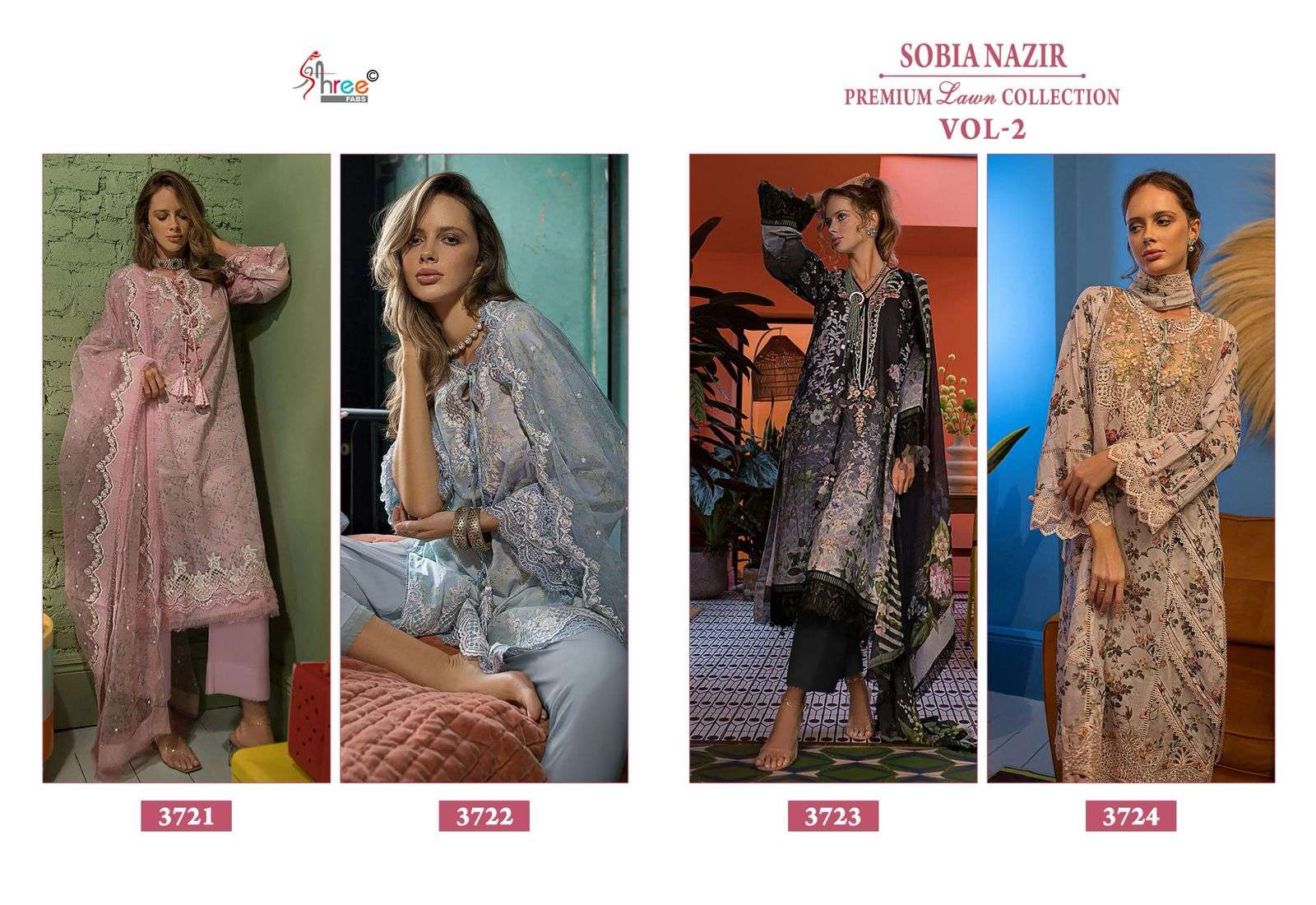 SHREE FABS SOBIA NAZIR PREMIUM LAWN COLLECTION VOL 2