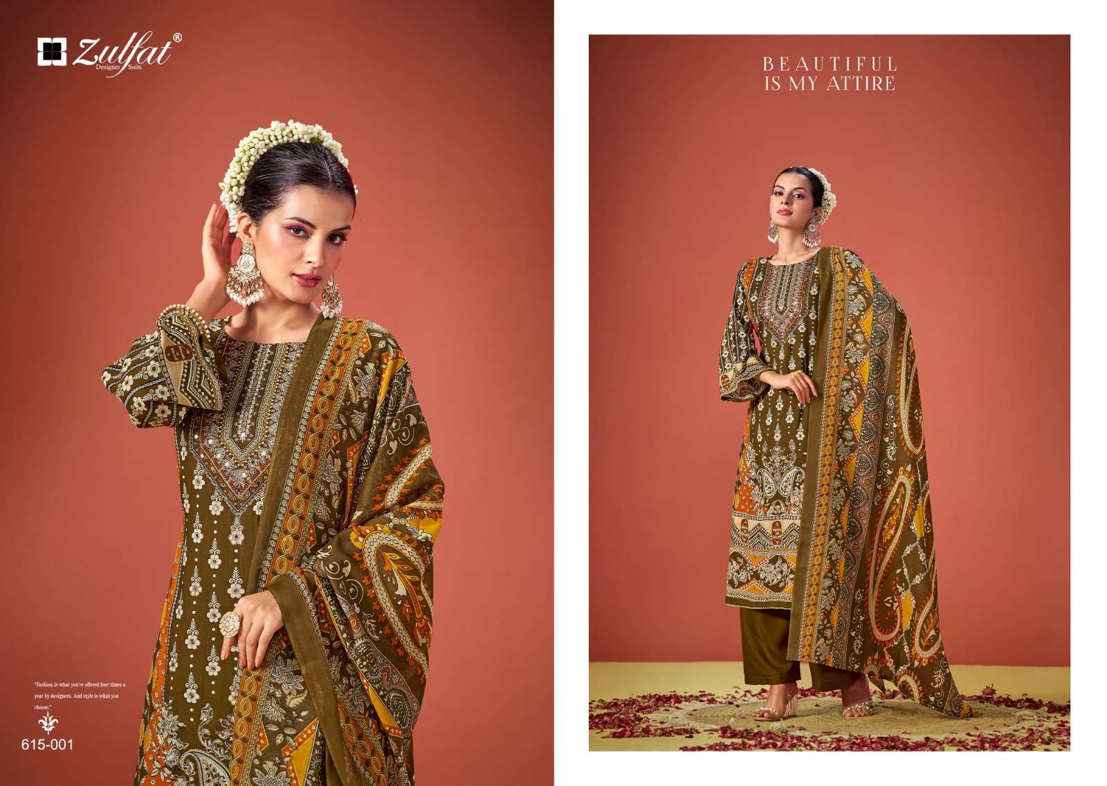 ZULFAT DESIGNER SUITS AAYAT VOL 11