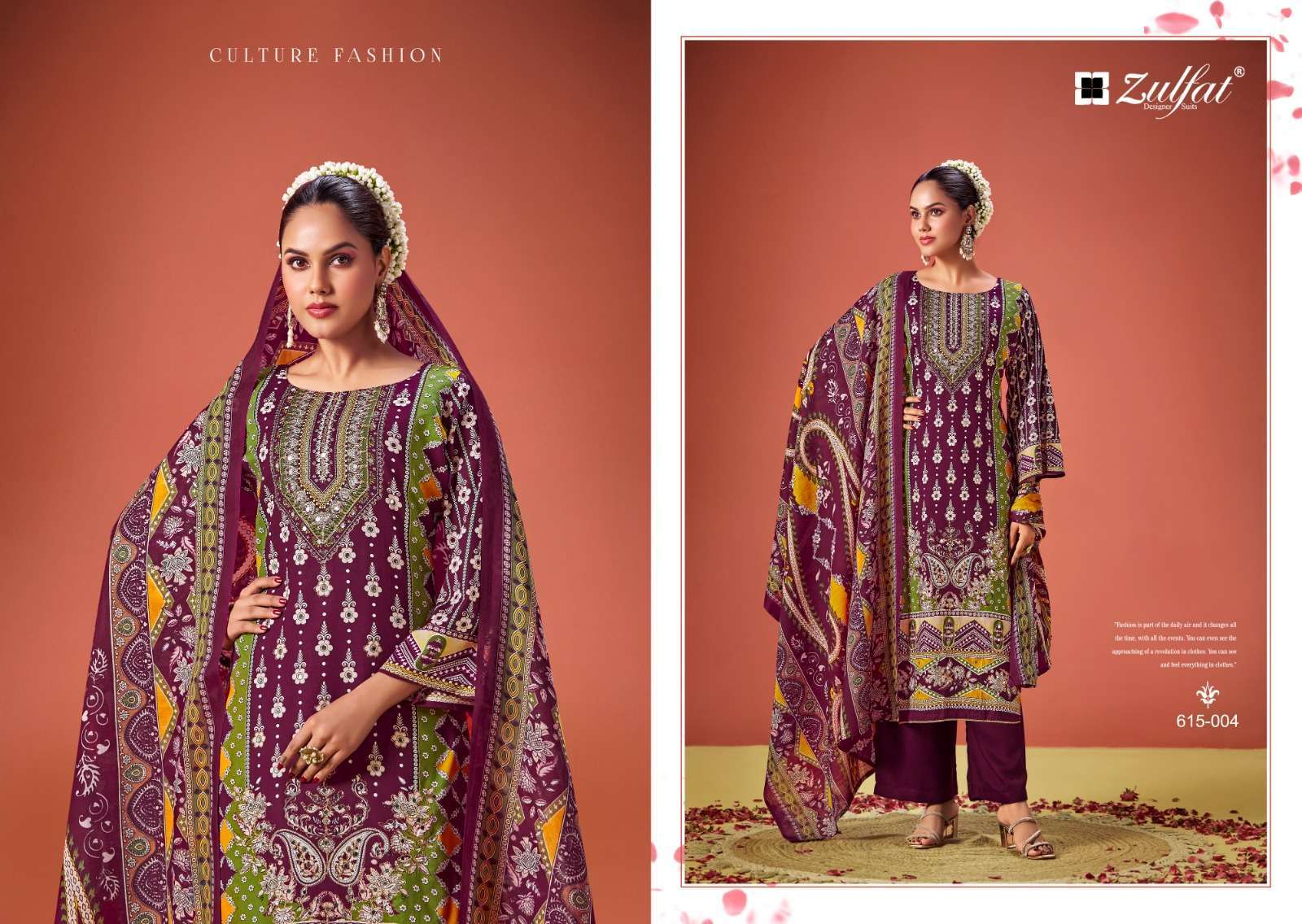 ZULFAT DESIGNER SUITS AAYAT VOL 11