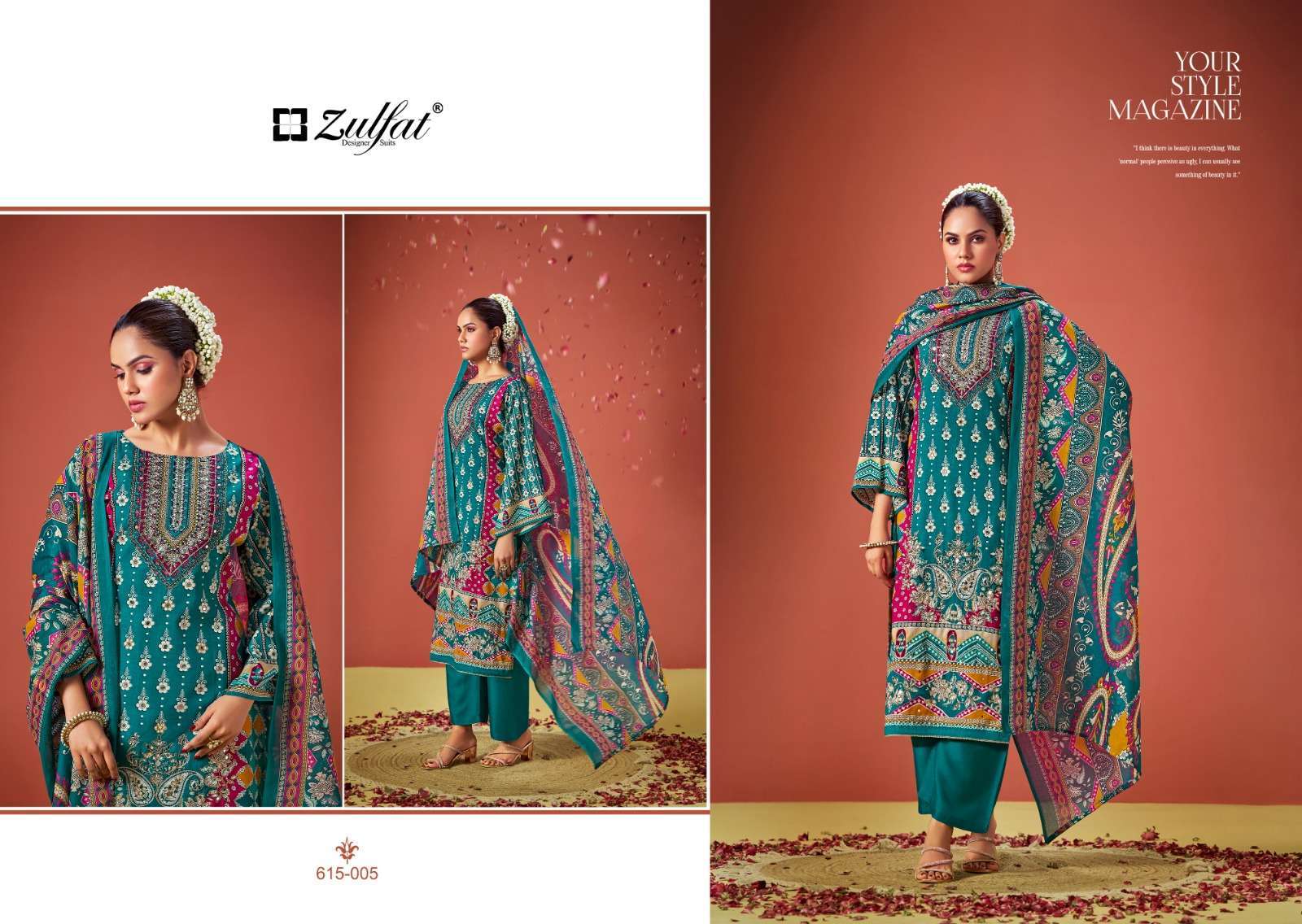 ZULFAT DESIGNER SUITS AAYAT VOL 11