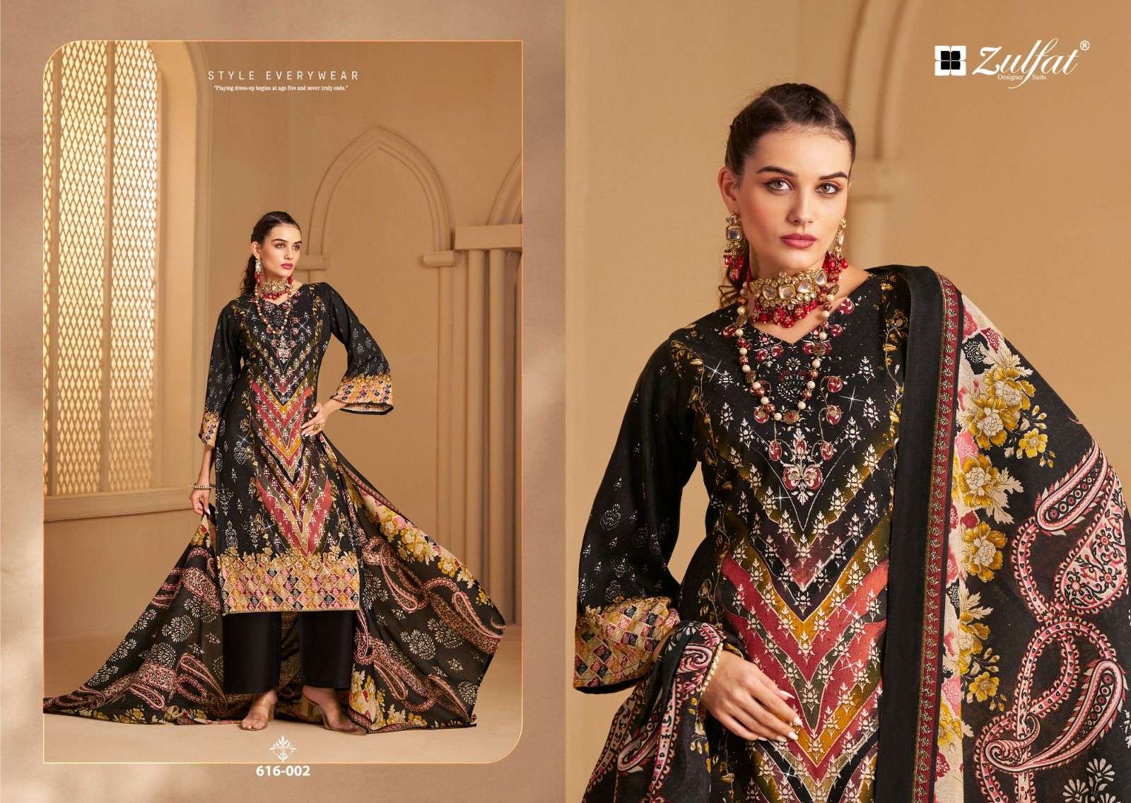 ZULFAT DESIGNER SUITS AAYAT VOL 12