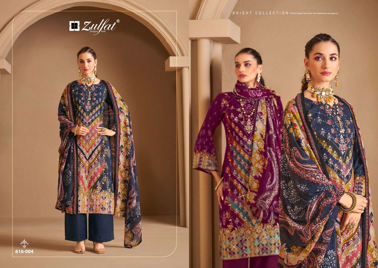 ZULFAT DESIGNER SUITS AAYAT VOL 12