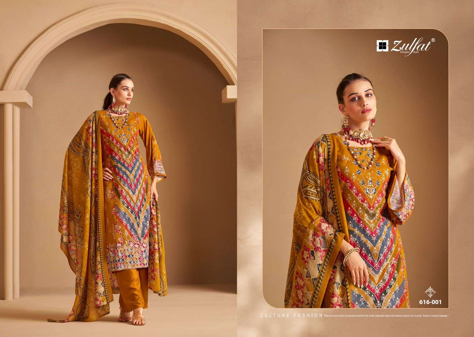 ZULFAT DESIGNER SUITS AAYAT VOL 12