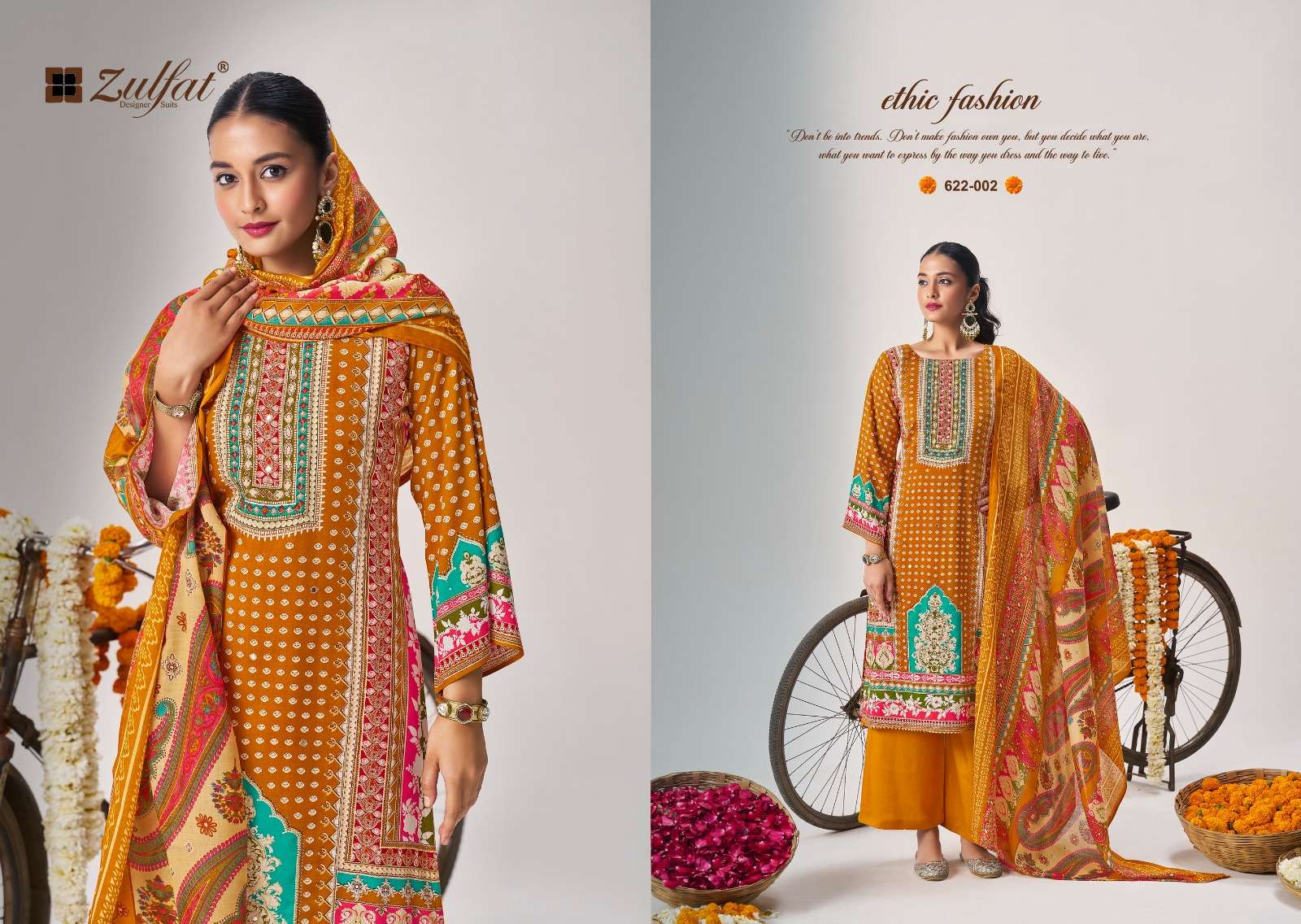 ZULFAT DESIGNER SUITS AAYAT VOL 14