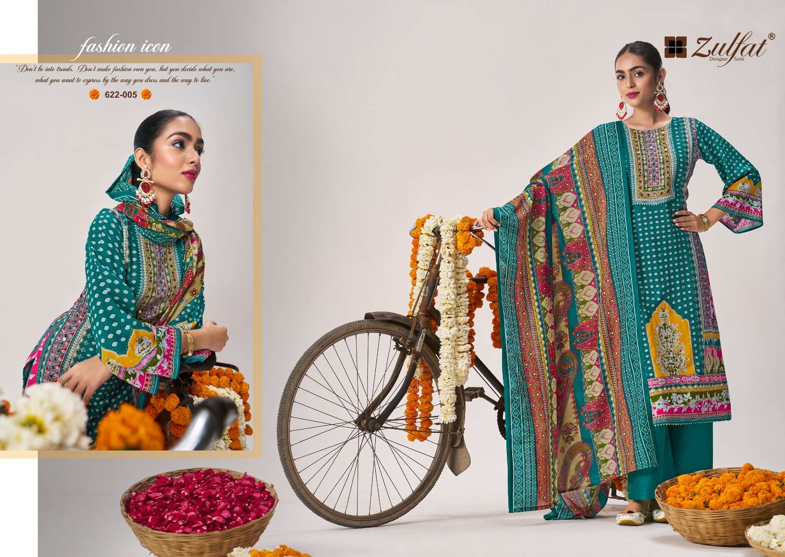 ZULFAT DESIGNER SUITS AAYAT VOL 14