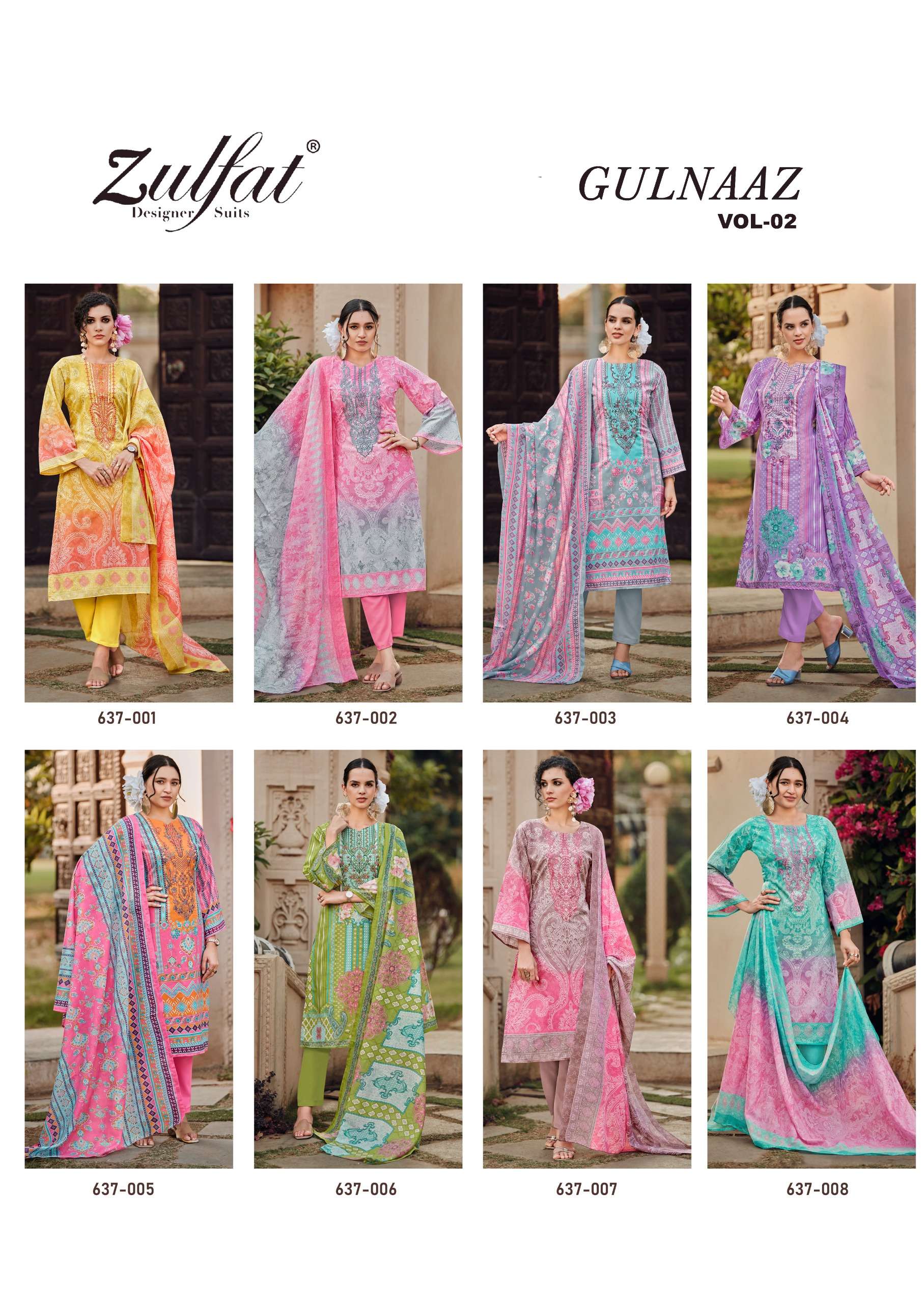 ZULFAT DESIGNER SUITS GULNAAZ VOL 2