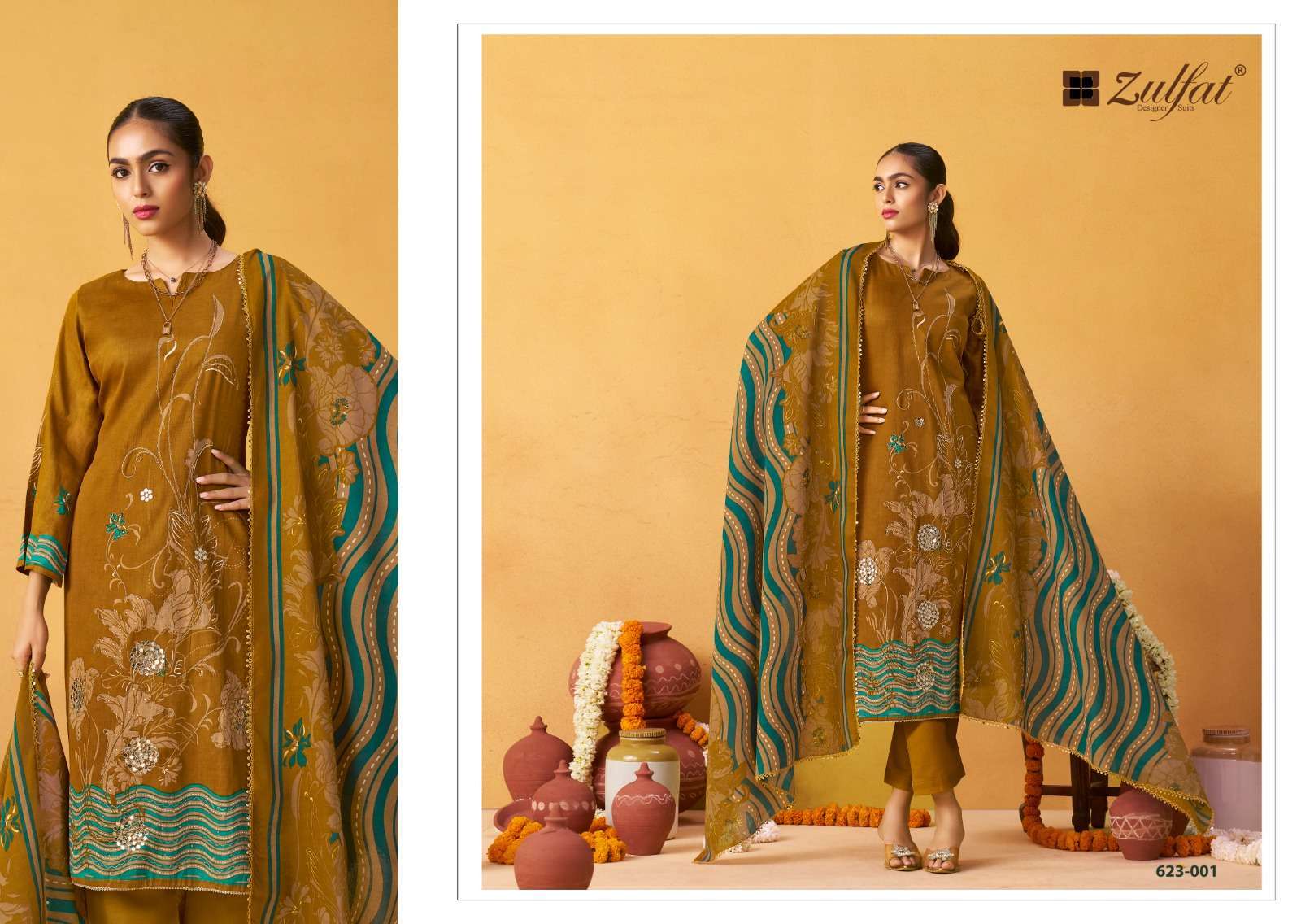 ZULFAT DESIGNER SUITS RAABTA VOL 4