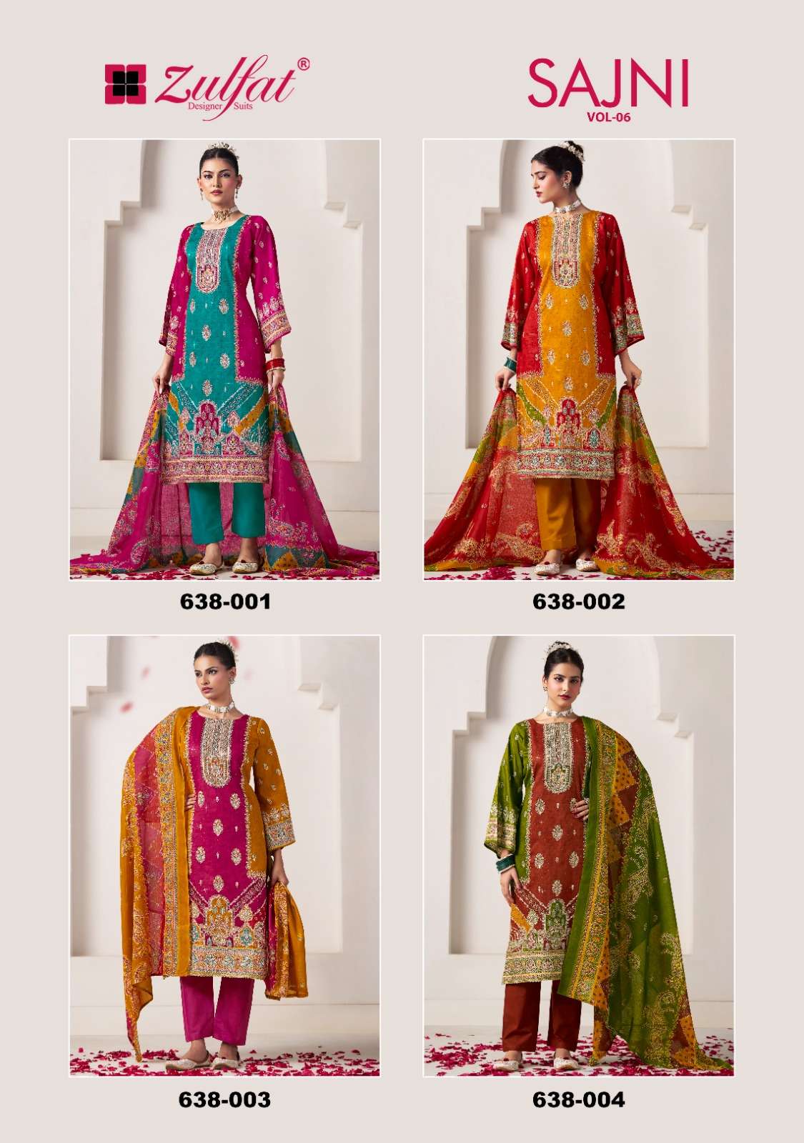 ZULFAT DESIGNER SUITS SAJNI VOL 6