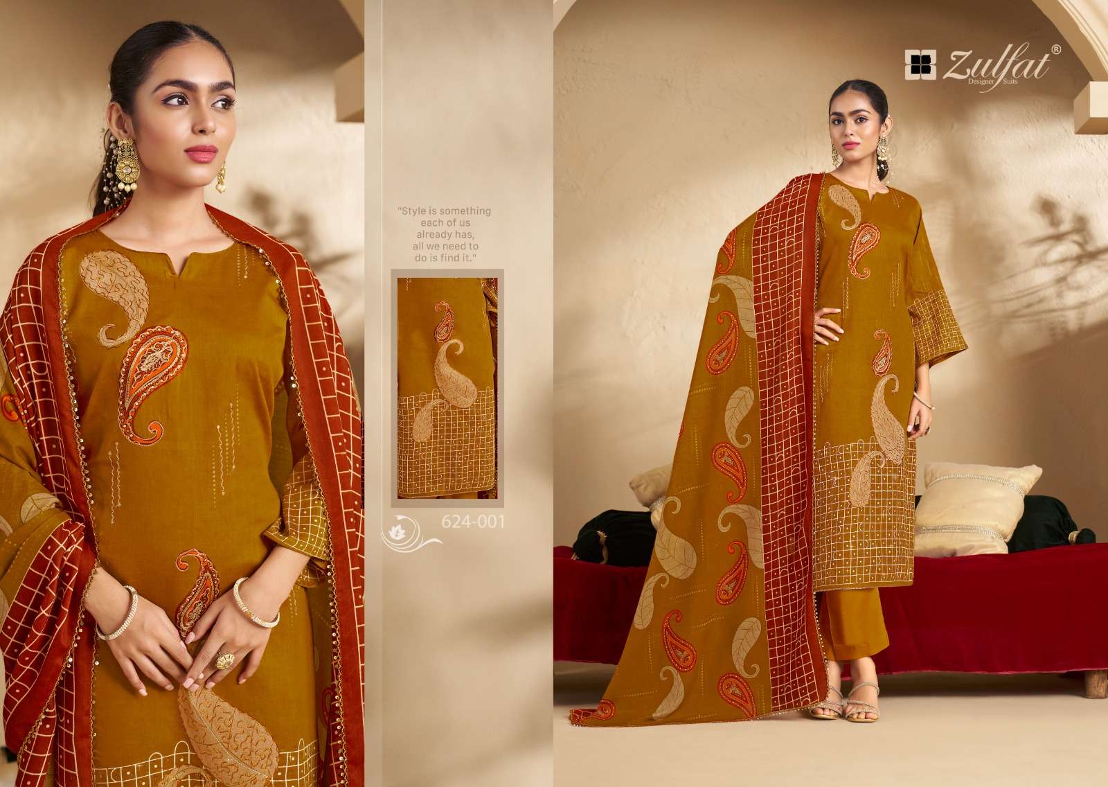 ZULFAT DESIGNER SUITS SANGINI VOL 5